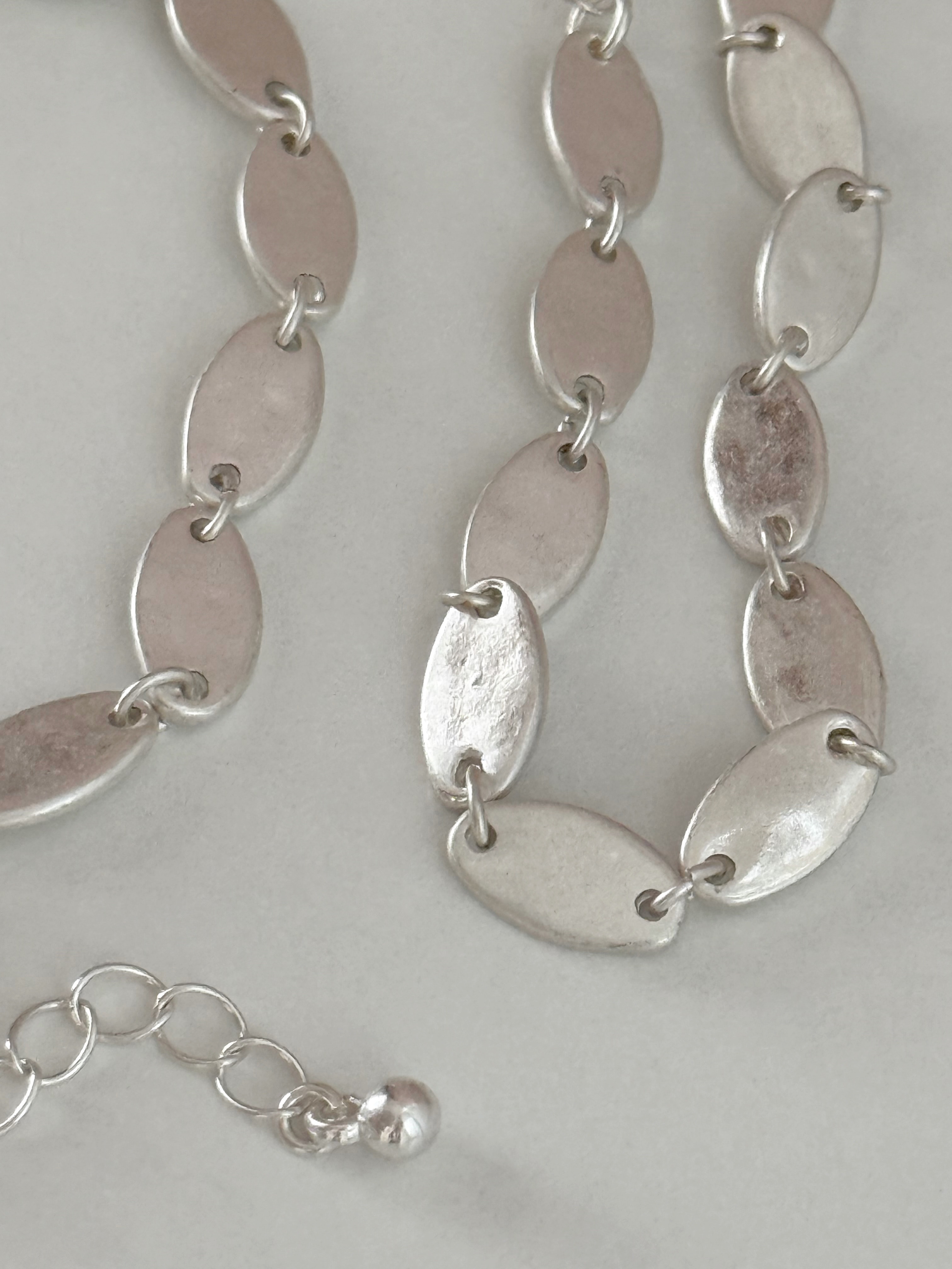 Matte Oval Link Bracelet
