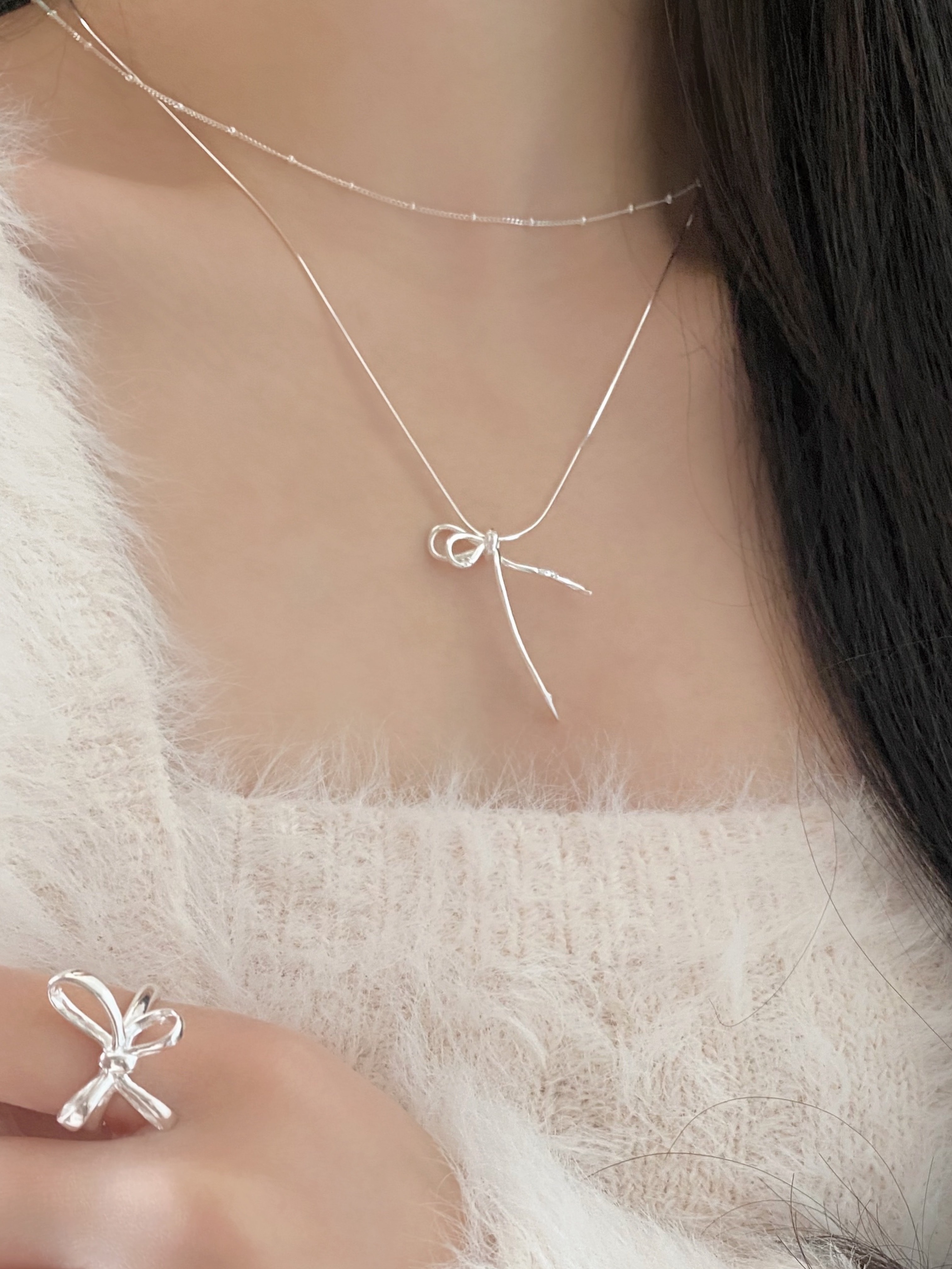 Clair Ribbon Necklace