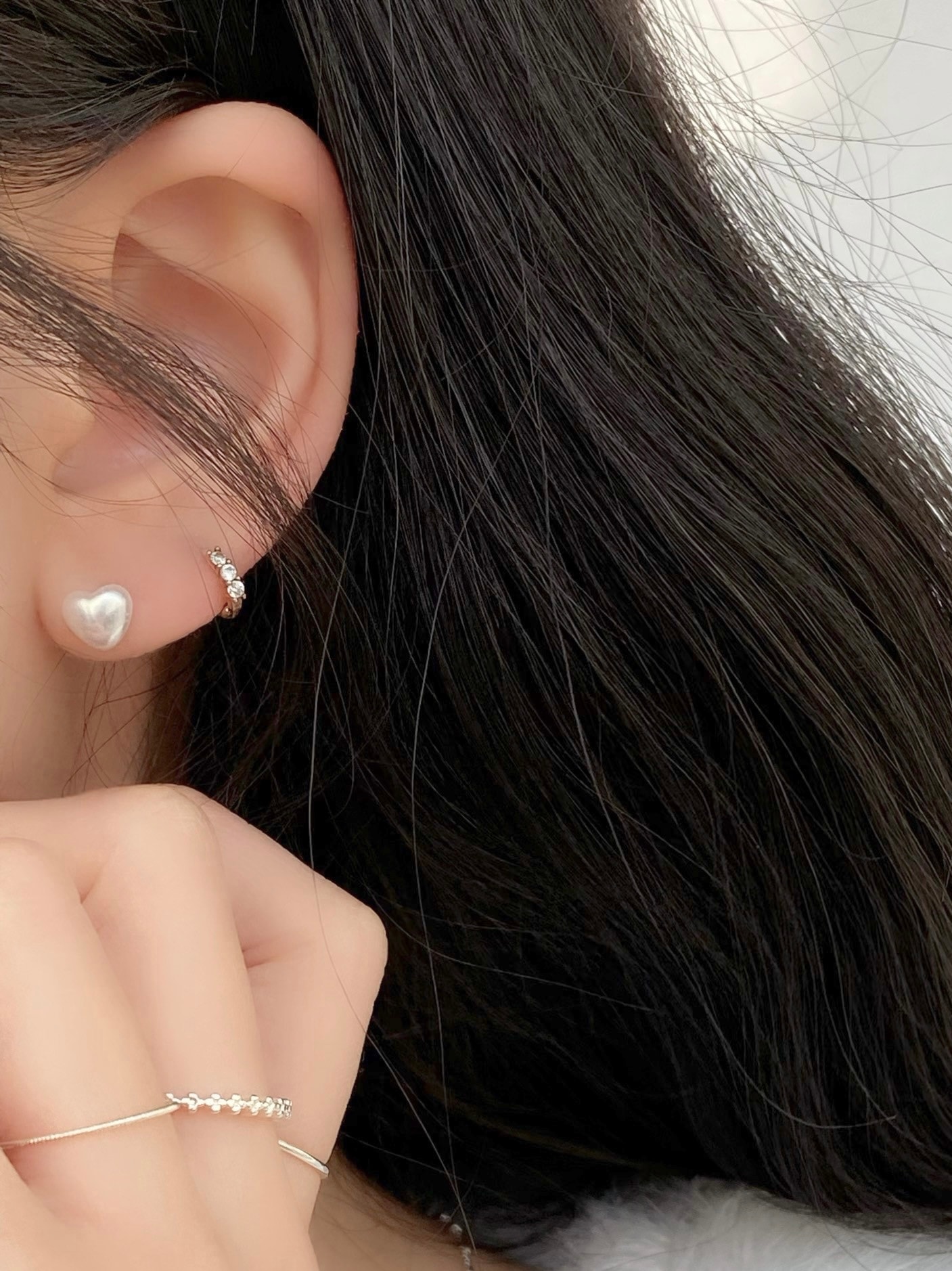 Heart Pearl Piercing