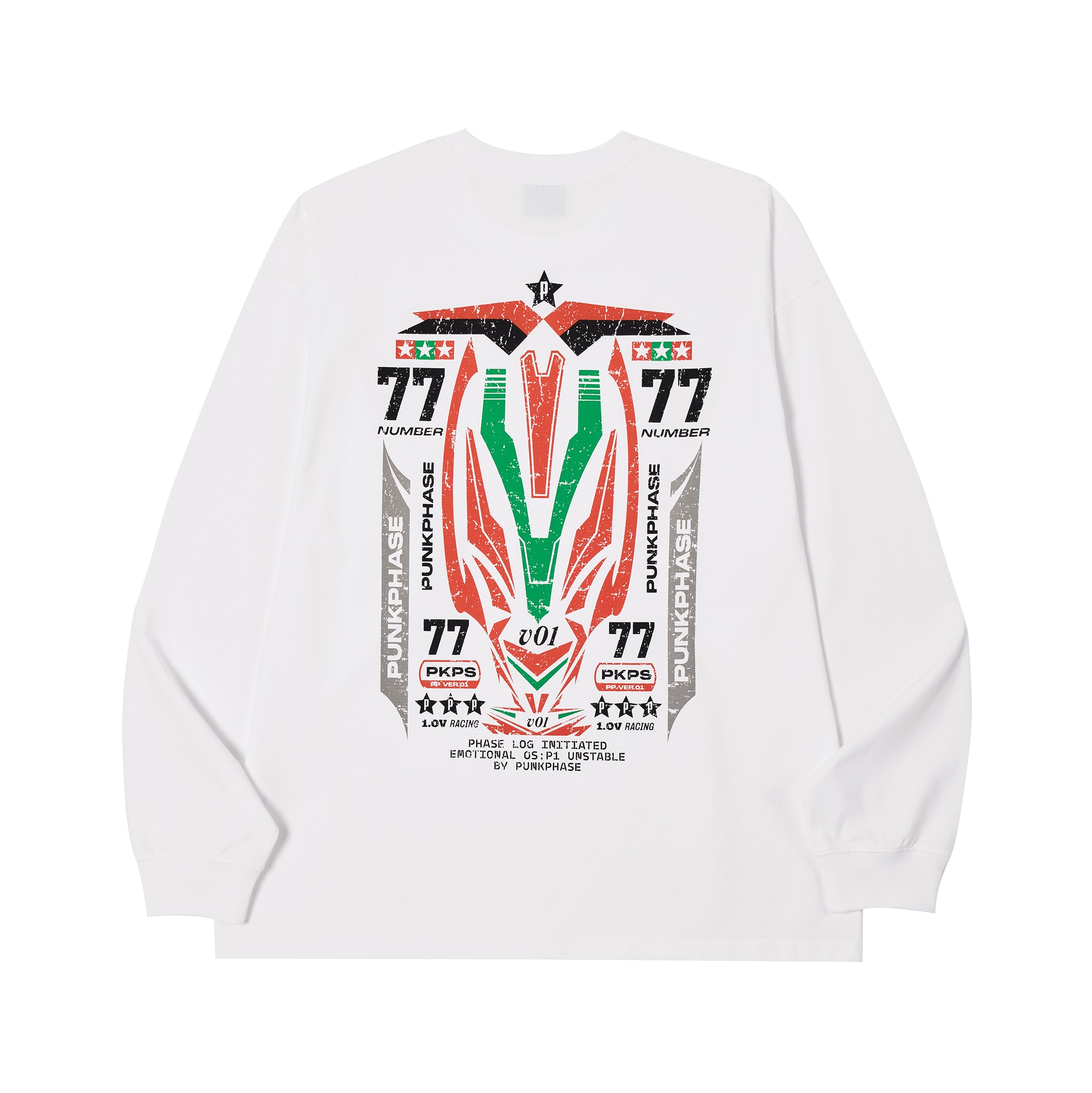 Phase Racing77 L/S Tee_Off White