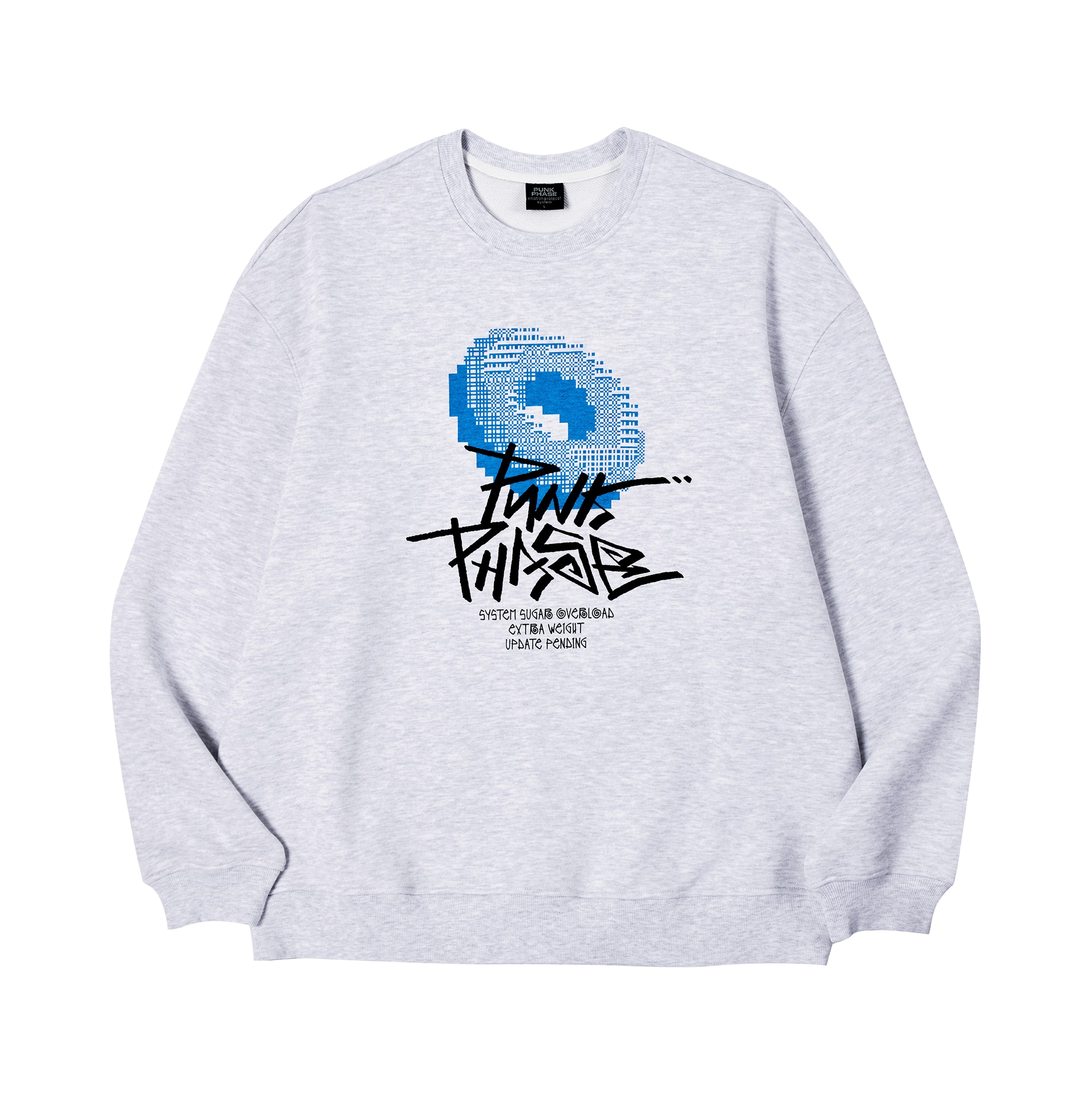 Pixel Donut Sweatshirt_Melange Gray