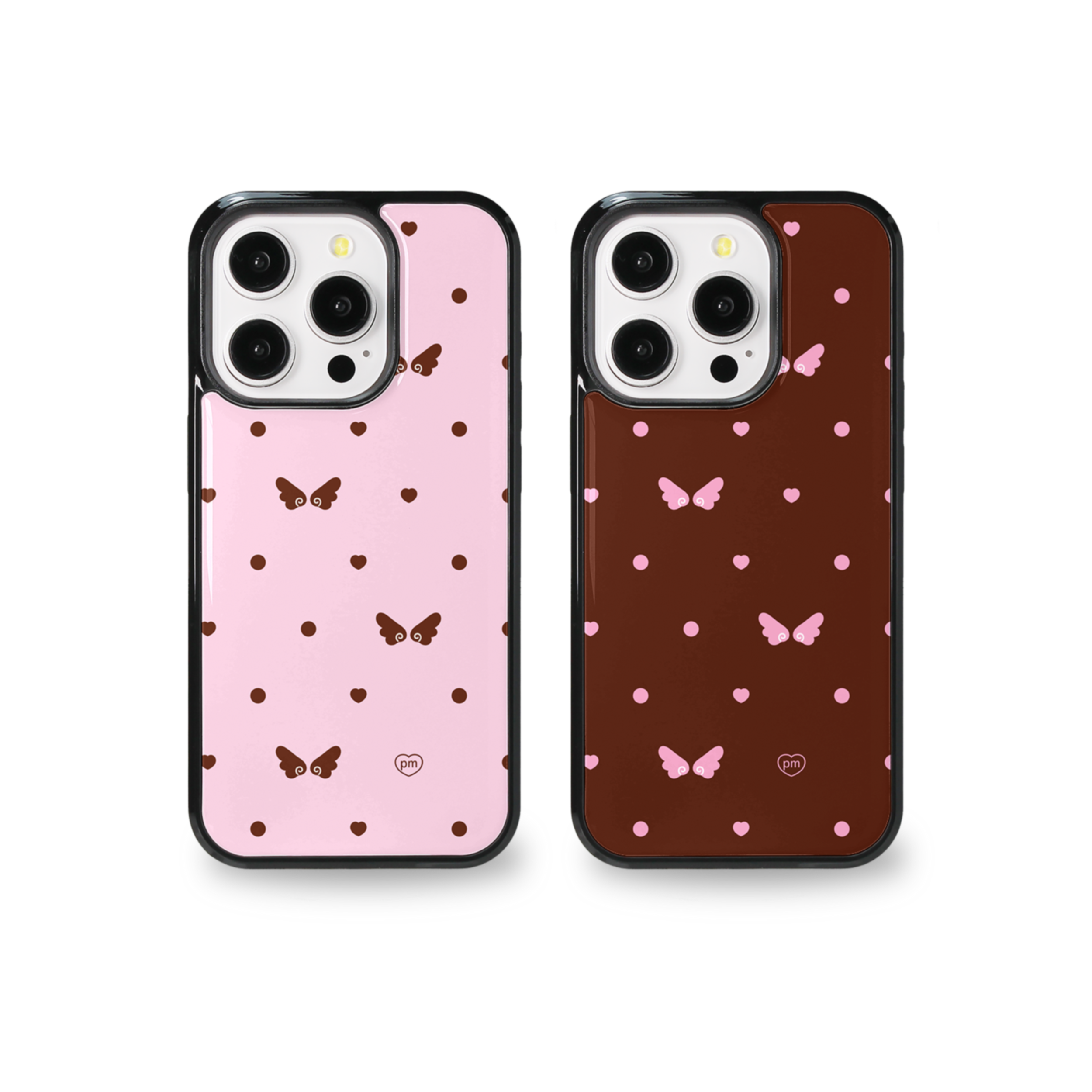 Heart dot wing Epoxy Case