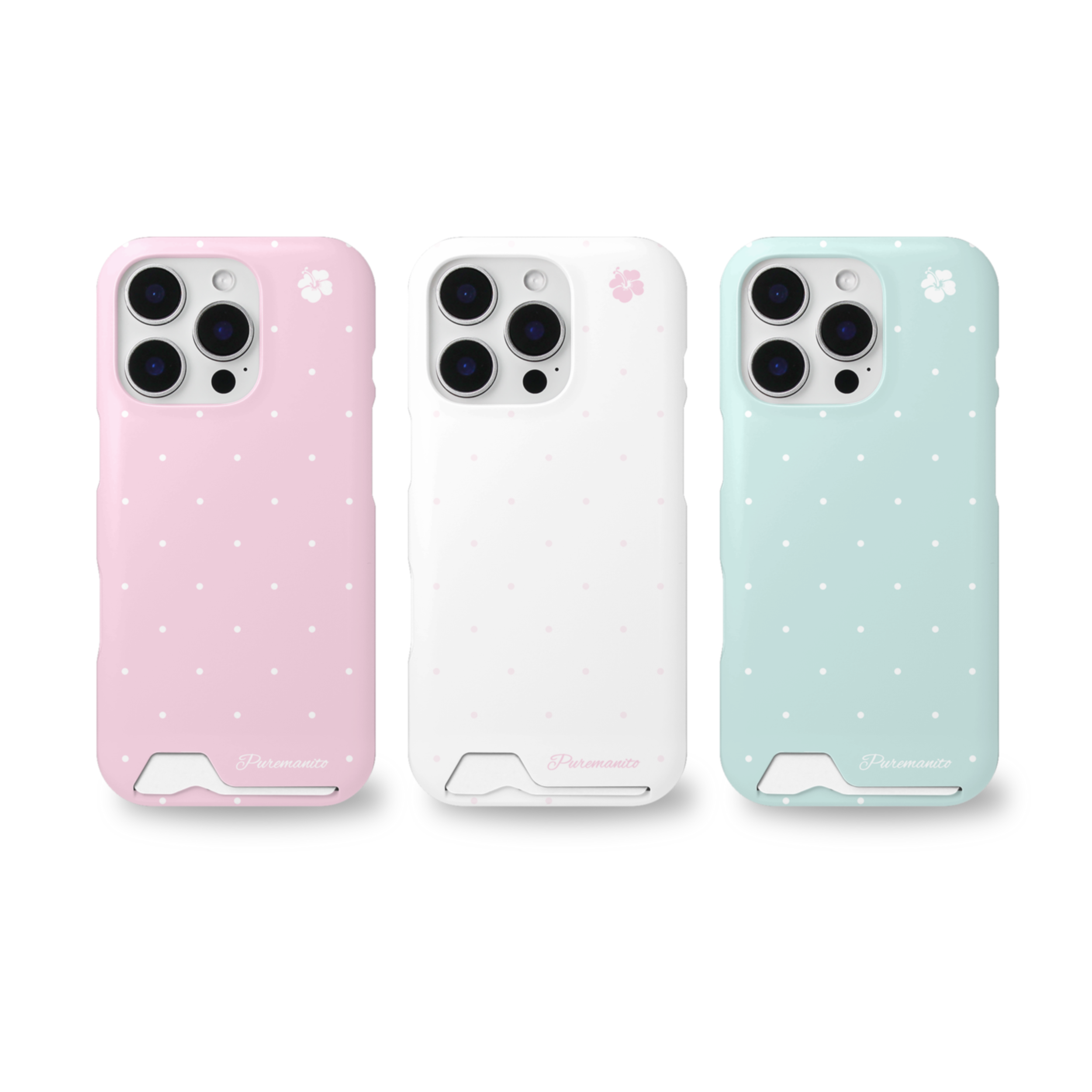 Cute Polka Dot Card Case
