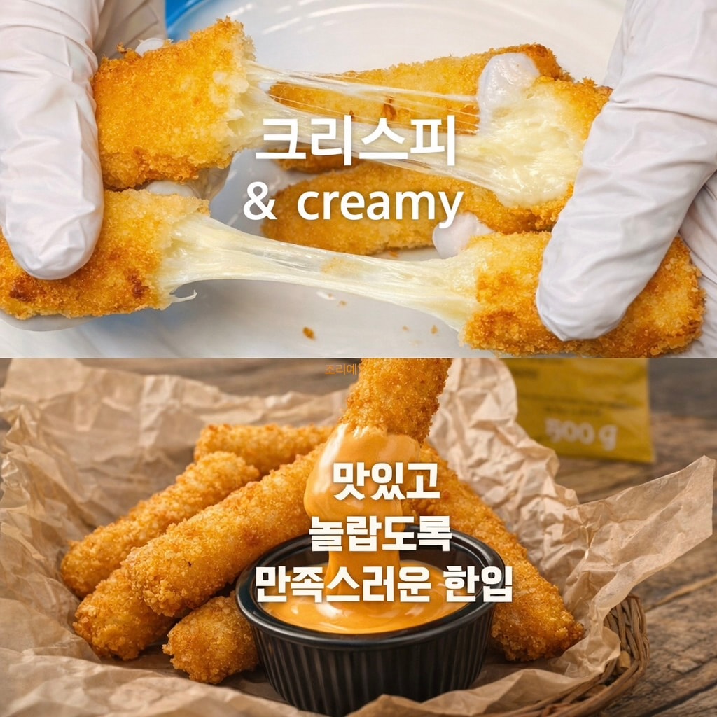 리차드고로케 치즈감자 900G 국산감자 모짜렐라치즈 뉴질랜드버터 국내제조 냉동식품