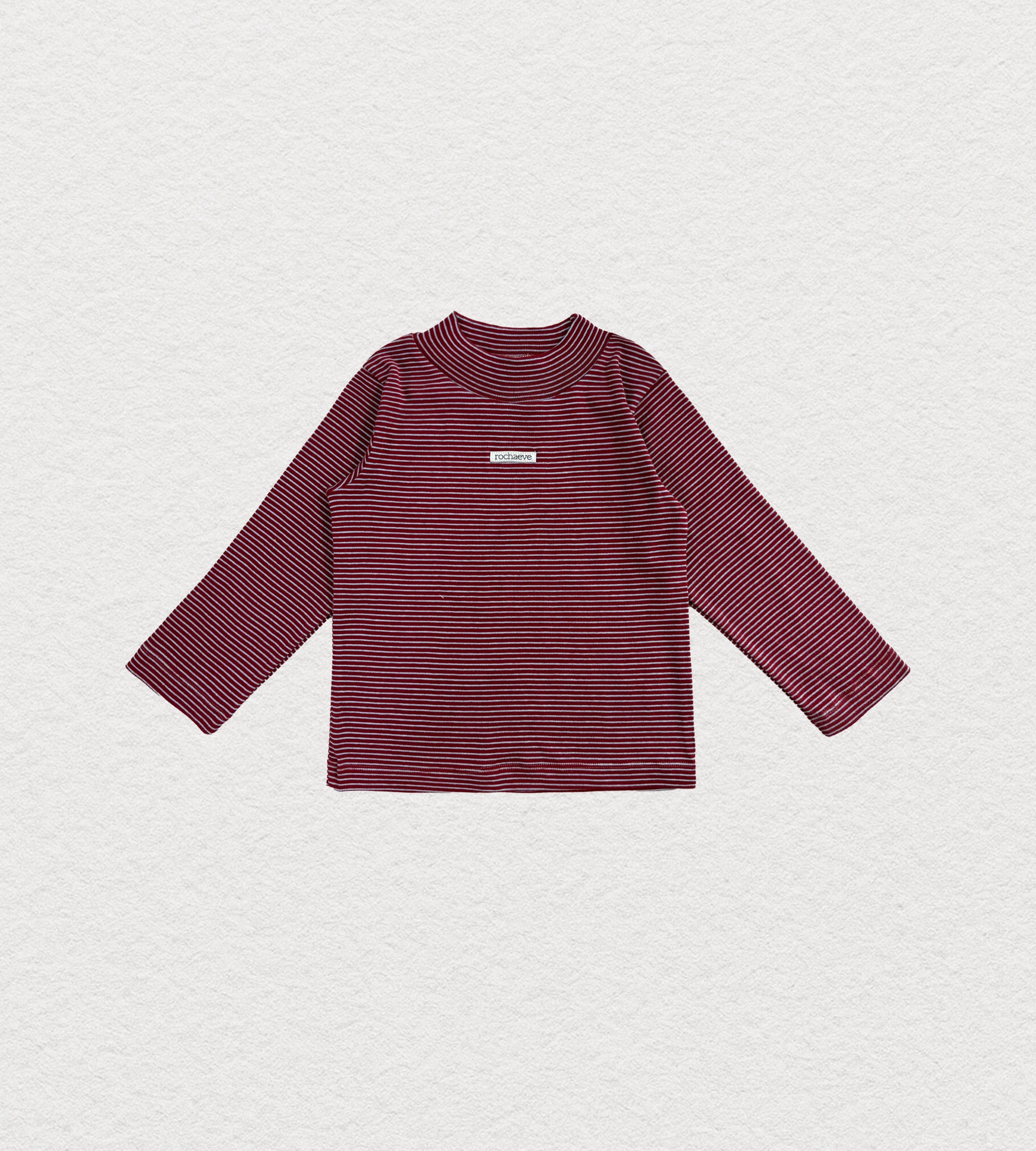 [4차 진행] Pebble Stripe Turtleneck - burgundy