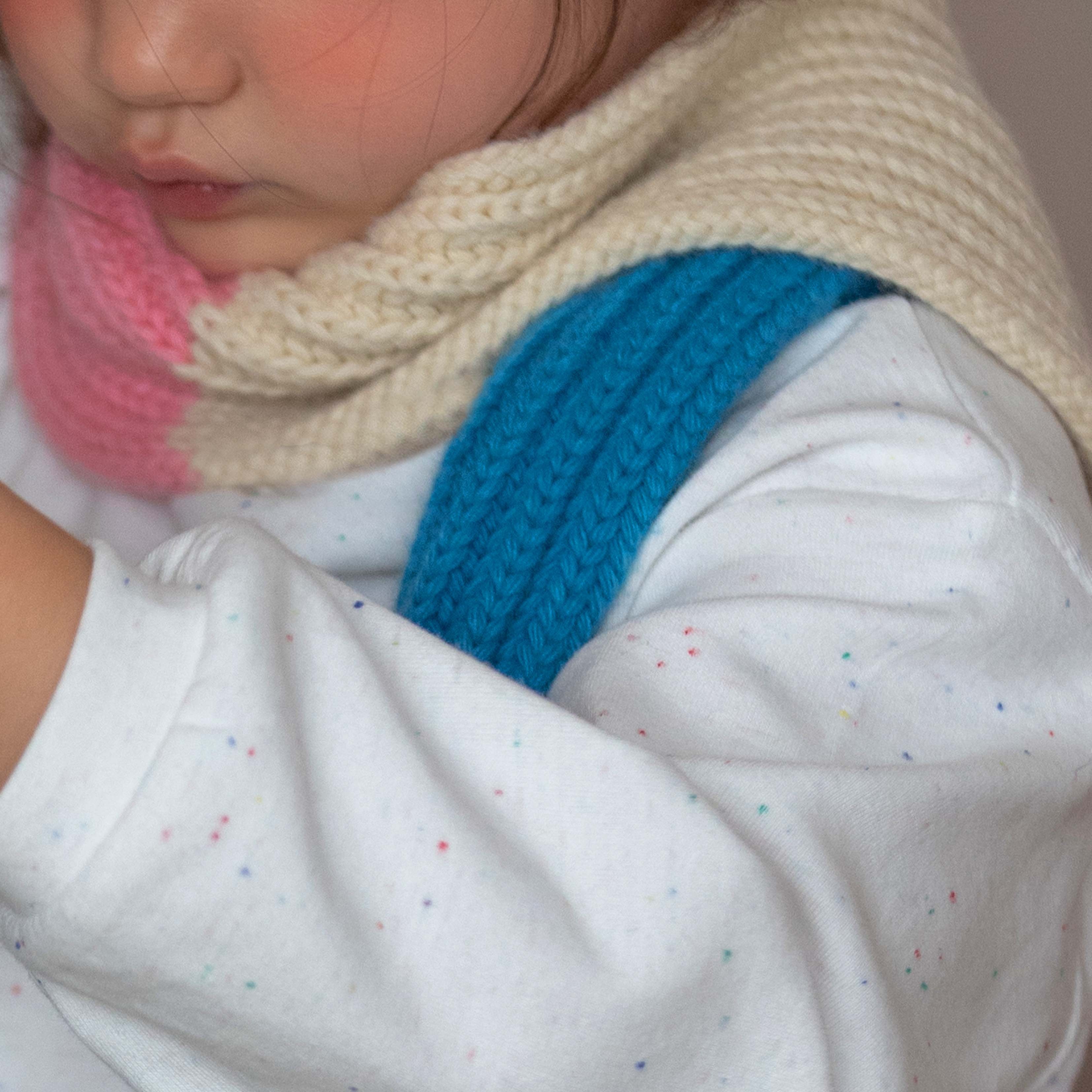 Candy Cashmere Muffler - pink/blue