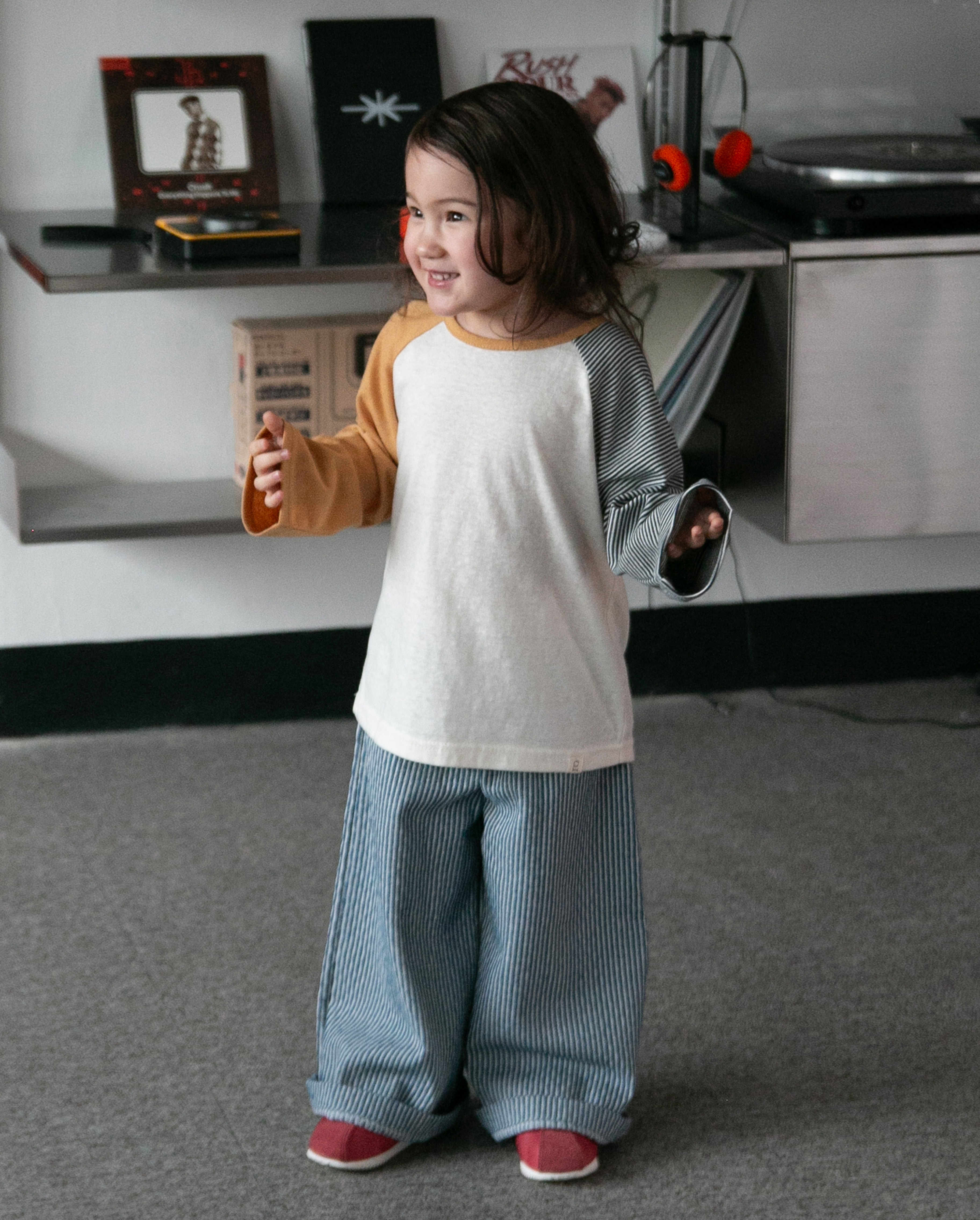 Memory Stripe Denim Pants