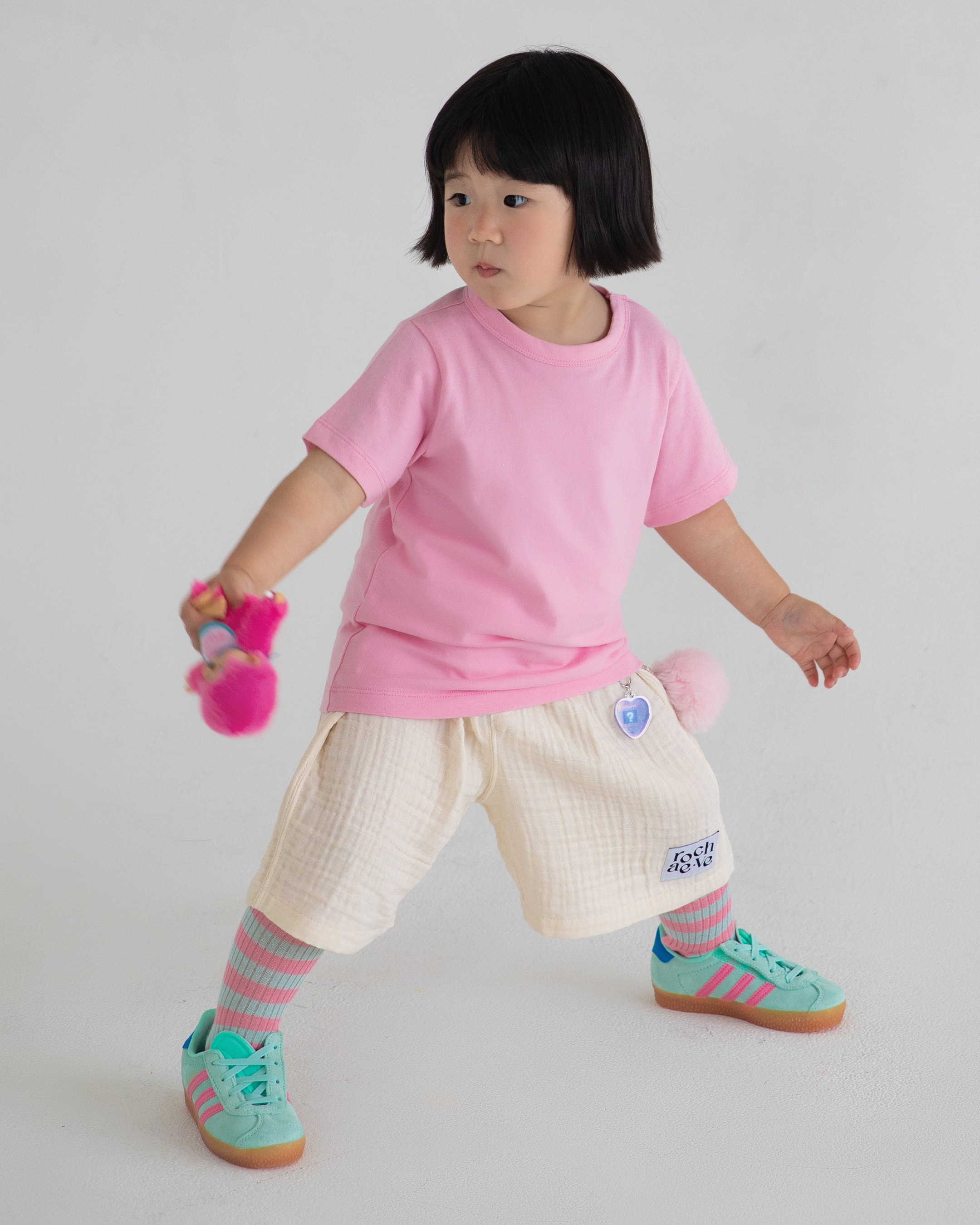 Organic soft shell top - Baby pink
