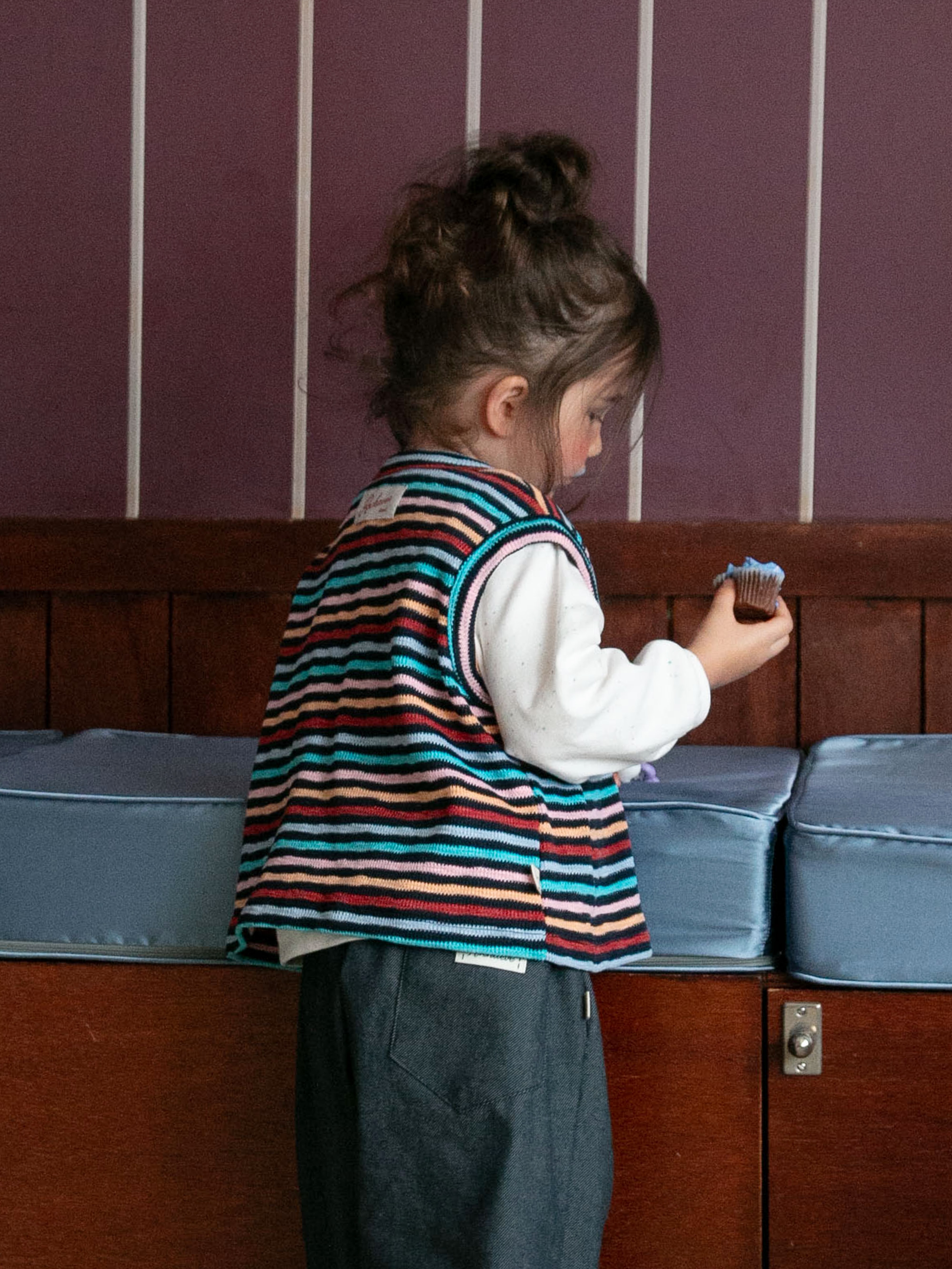 Birthday Stripe Knit Vest