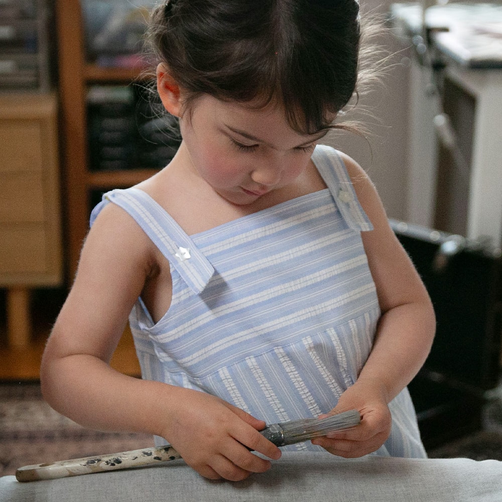 Cottage Lace Stripe Dress