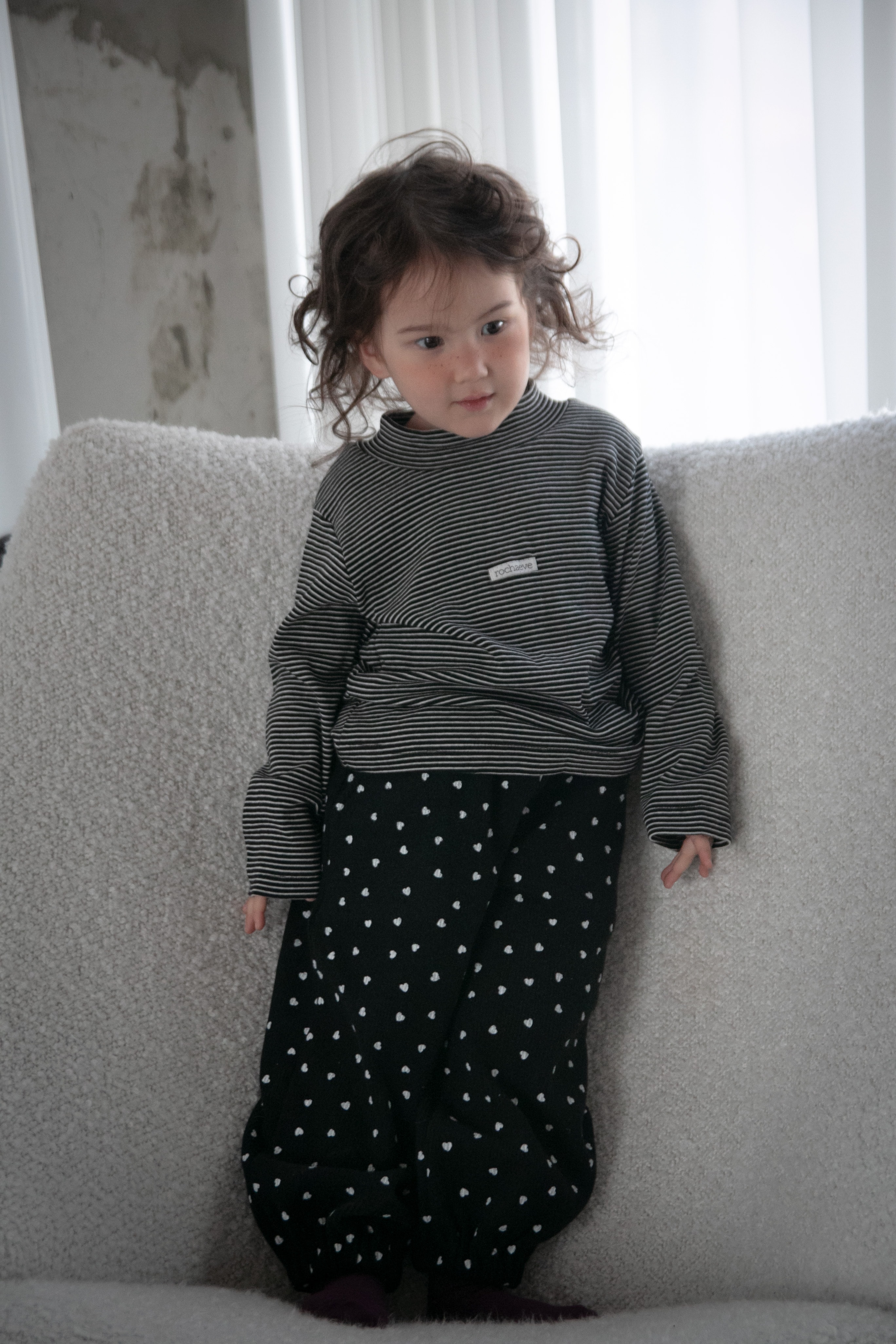 [4차 진행] Pebble Stripe Turtleneck - black