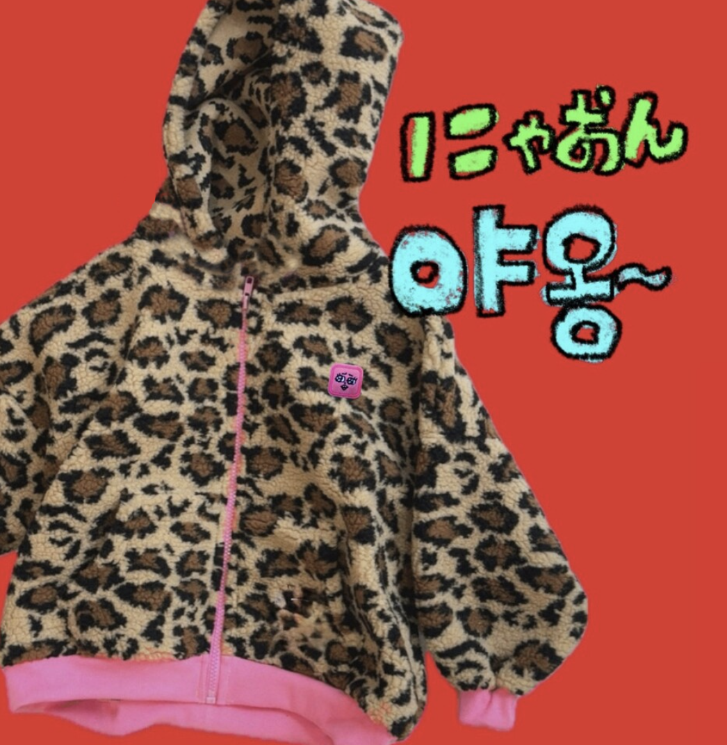 야옹이후드점퍼