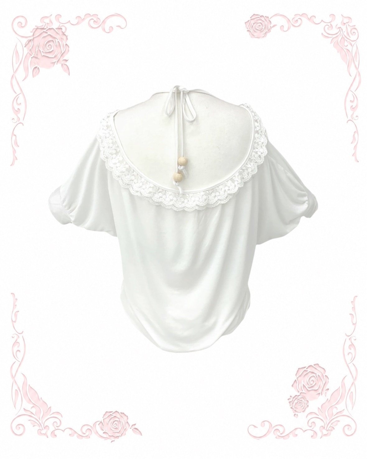 Dolly Summer 오프숄더 탑 화이트