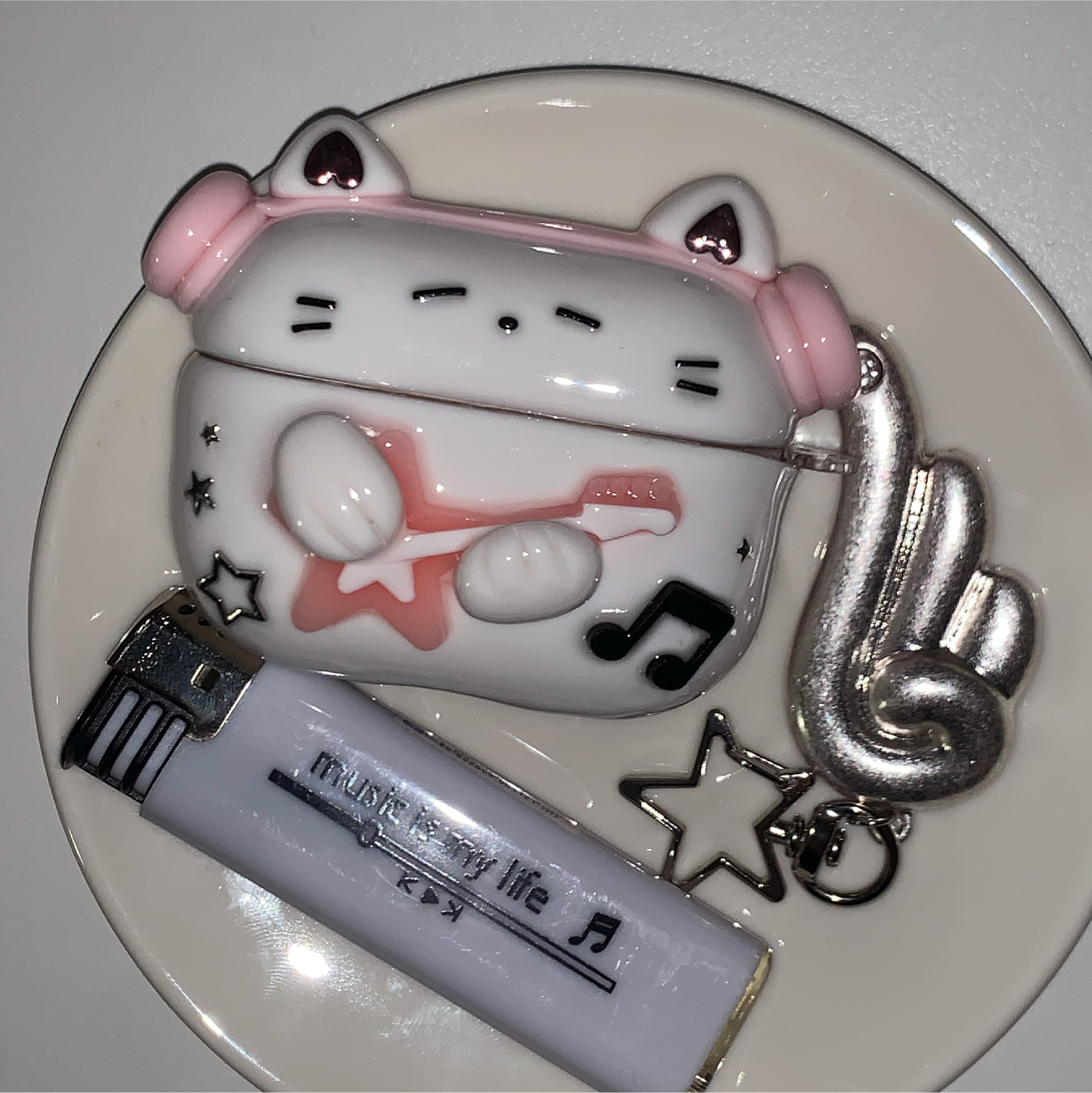 Rockstar Cat AirPods Case 2
