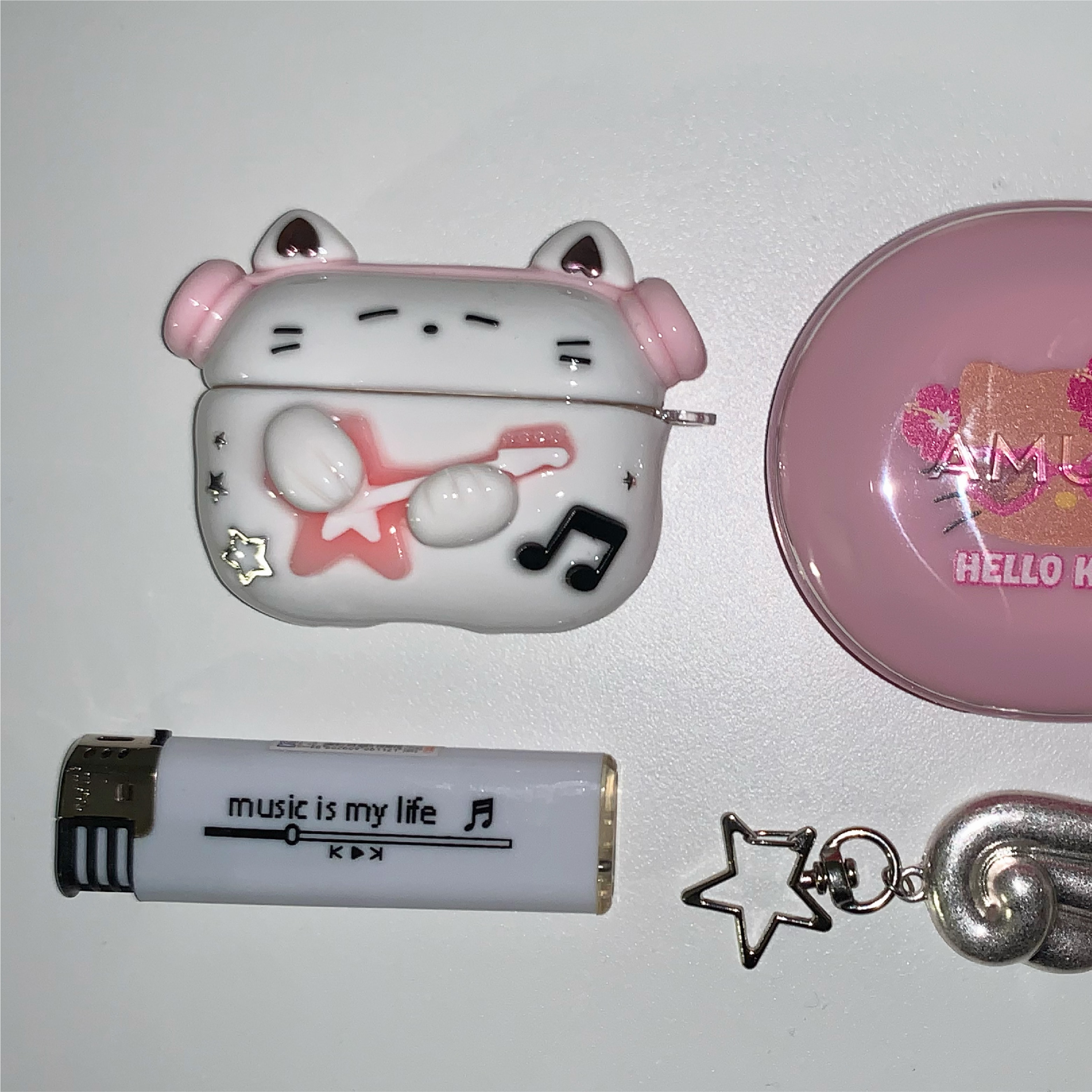 Rockstar Cat AirPods Case 2