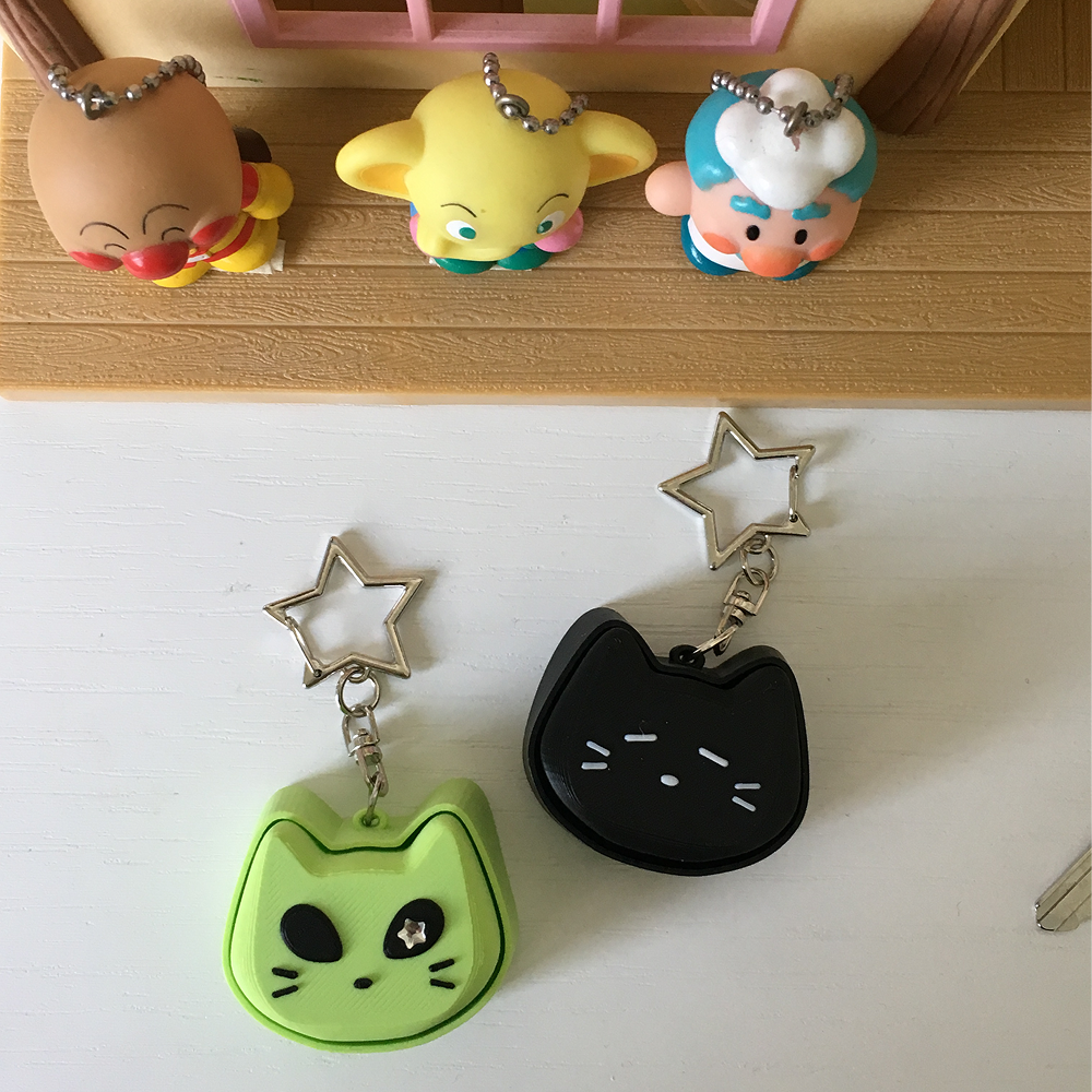 고양이 클릭커 키링