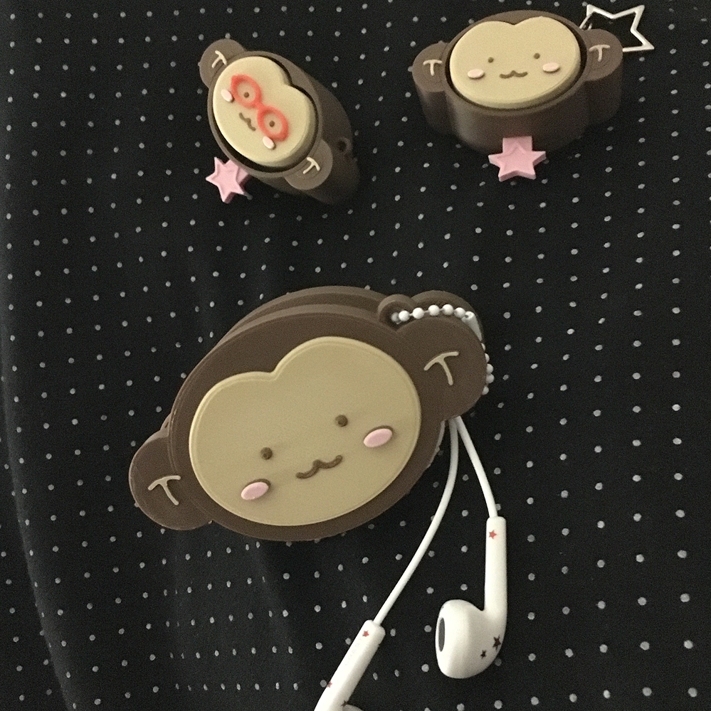 초코숭이 케이블홀더 키링