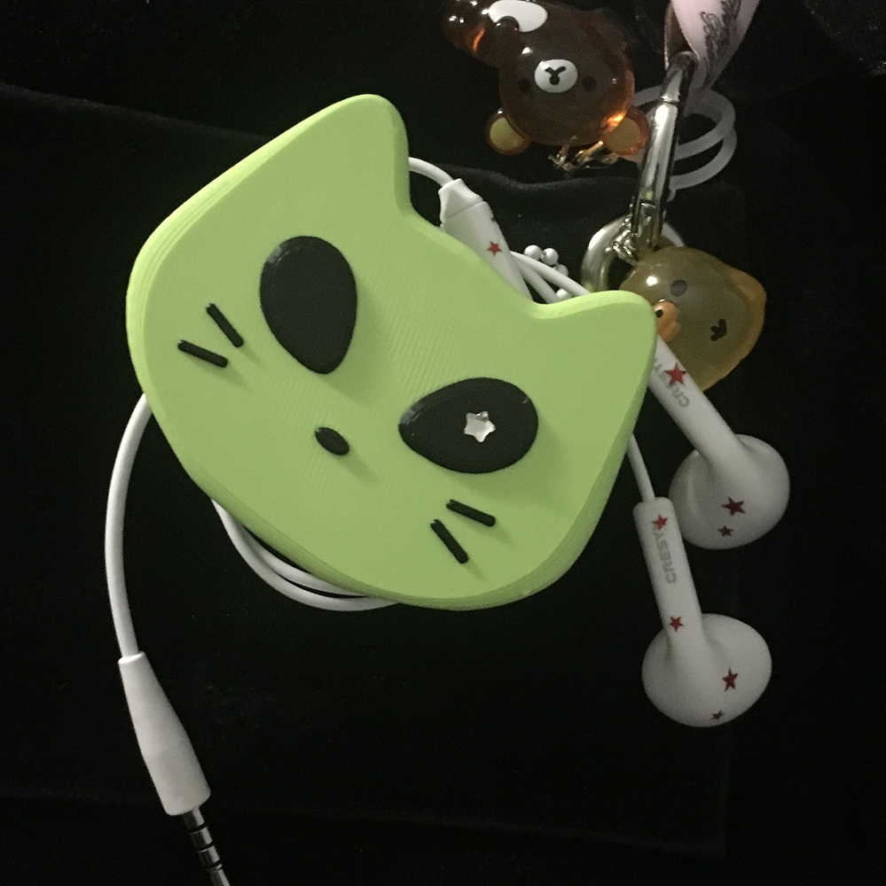 외계냥 케이블홀더 키링