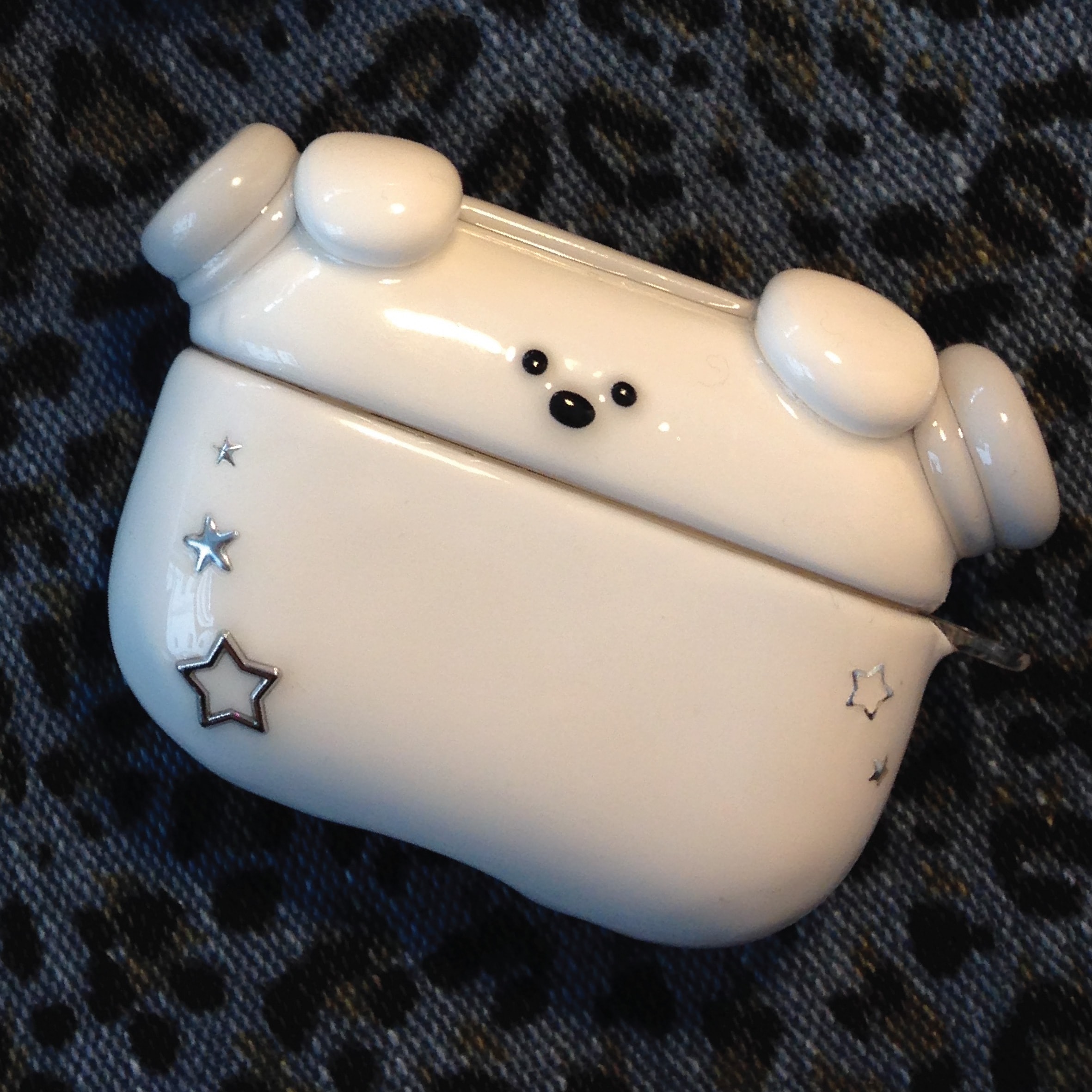 White Dog AirPods Case