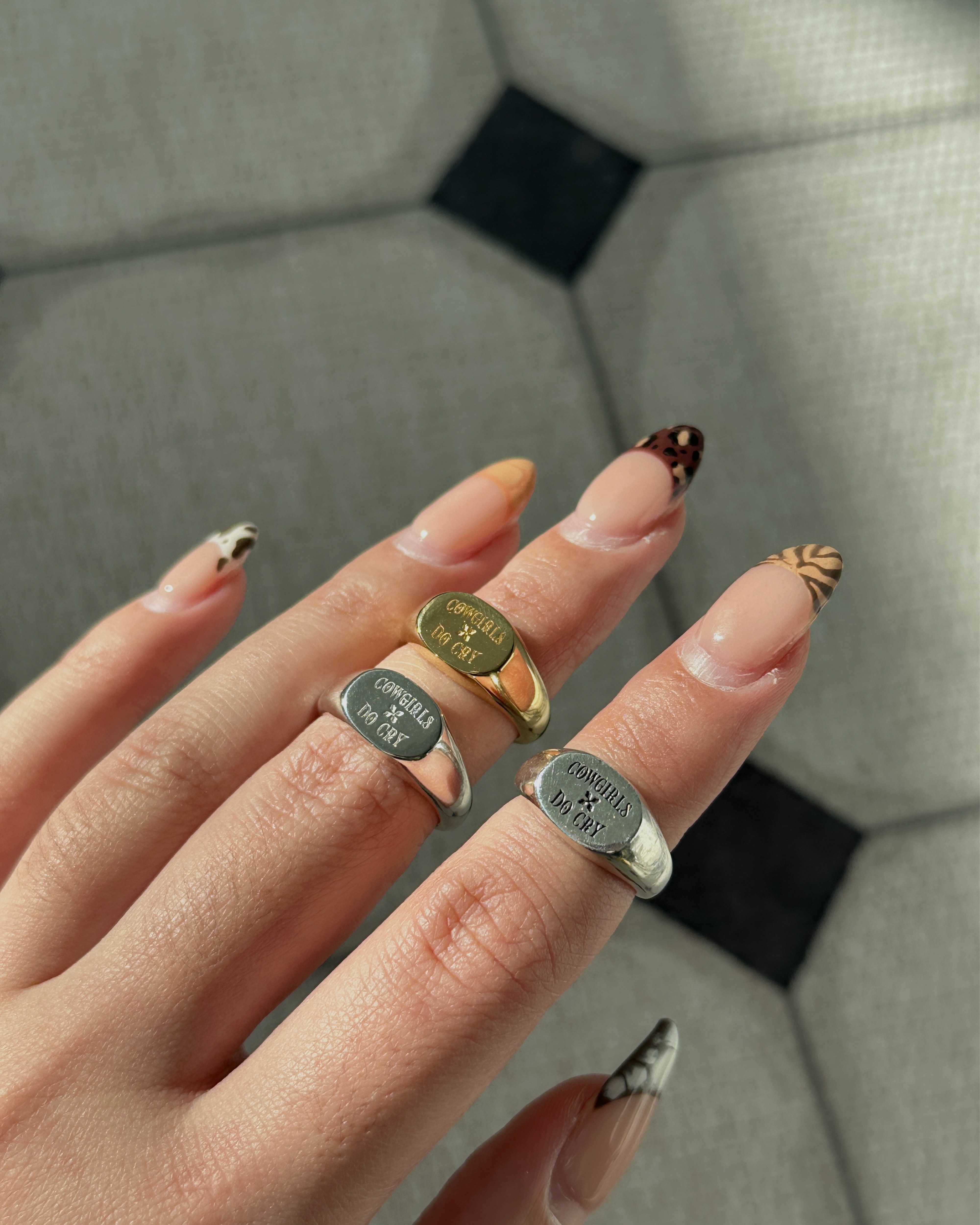 COWGIRLS DO CRY SIGNET RING