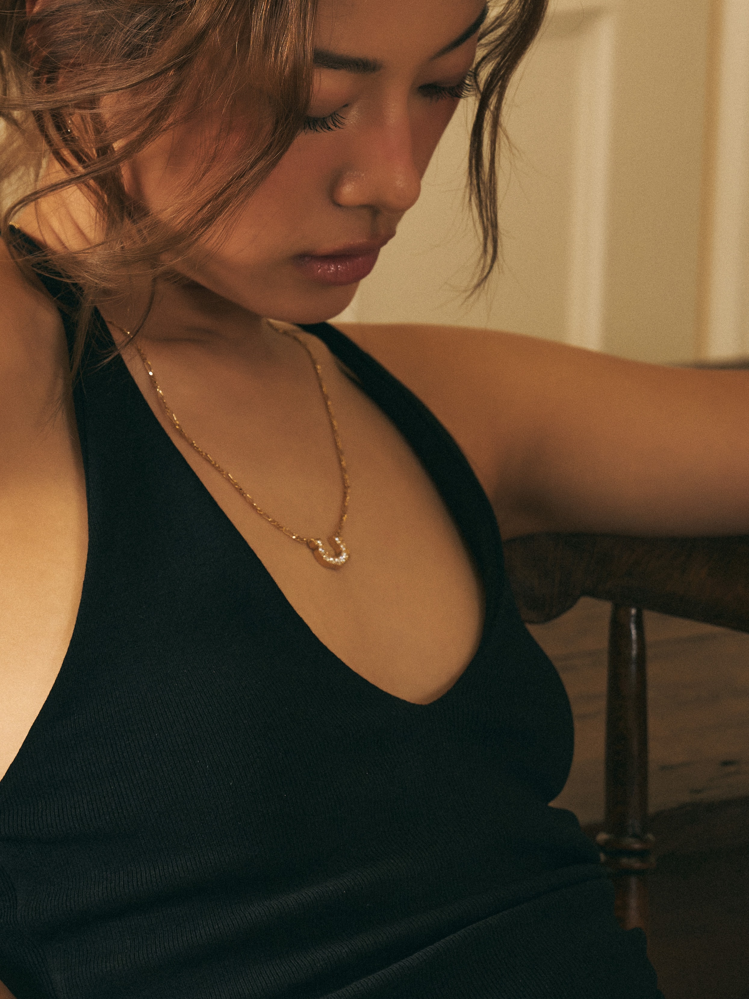 HOOF CUBIC NECKLACE - L