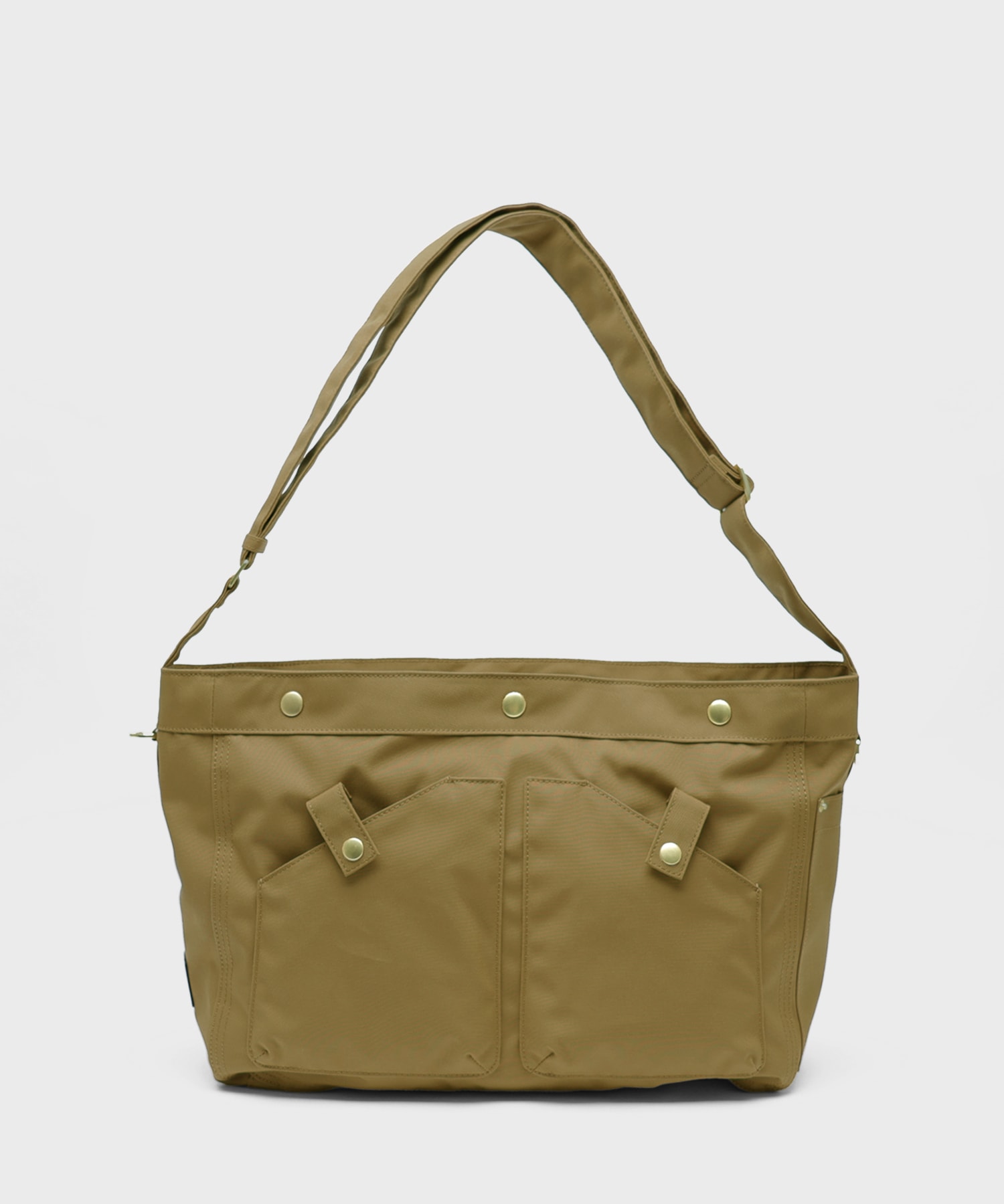 NO.11 W CROSS BODY BAG _ BROWN