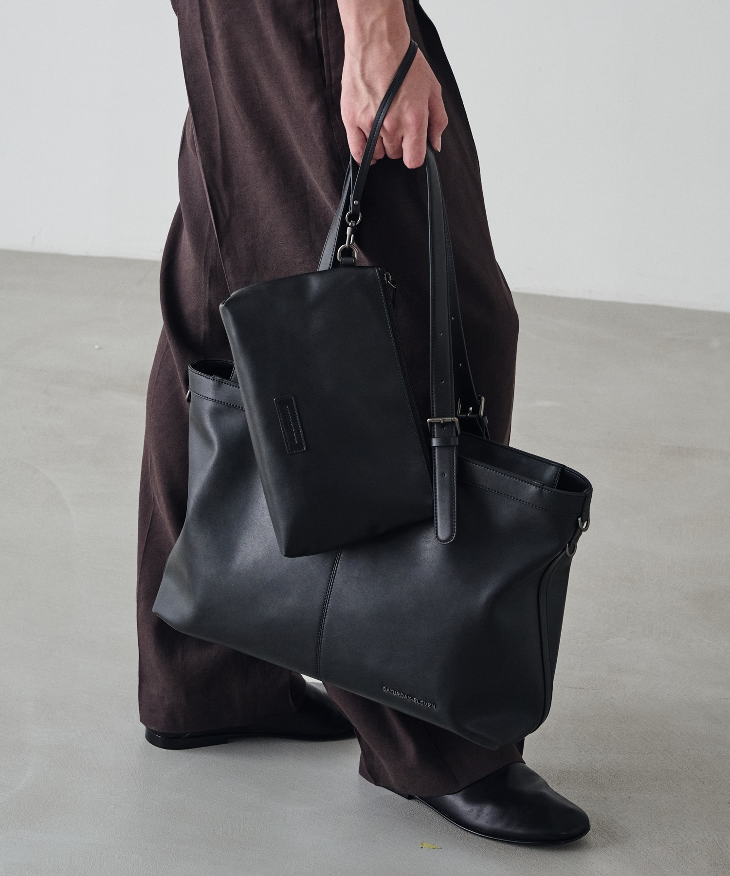 NO.56 CAPILA TOTE BAG_BLACK
