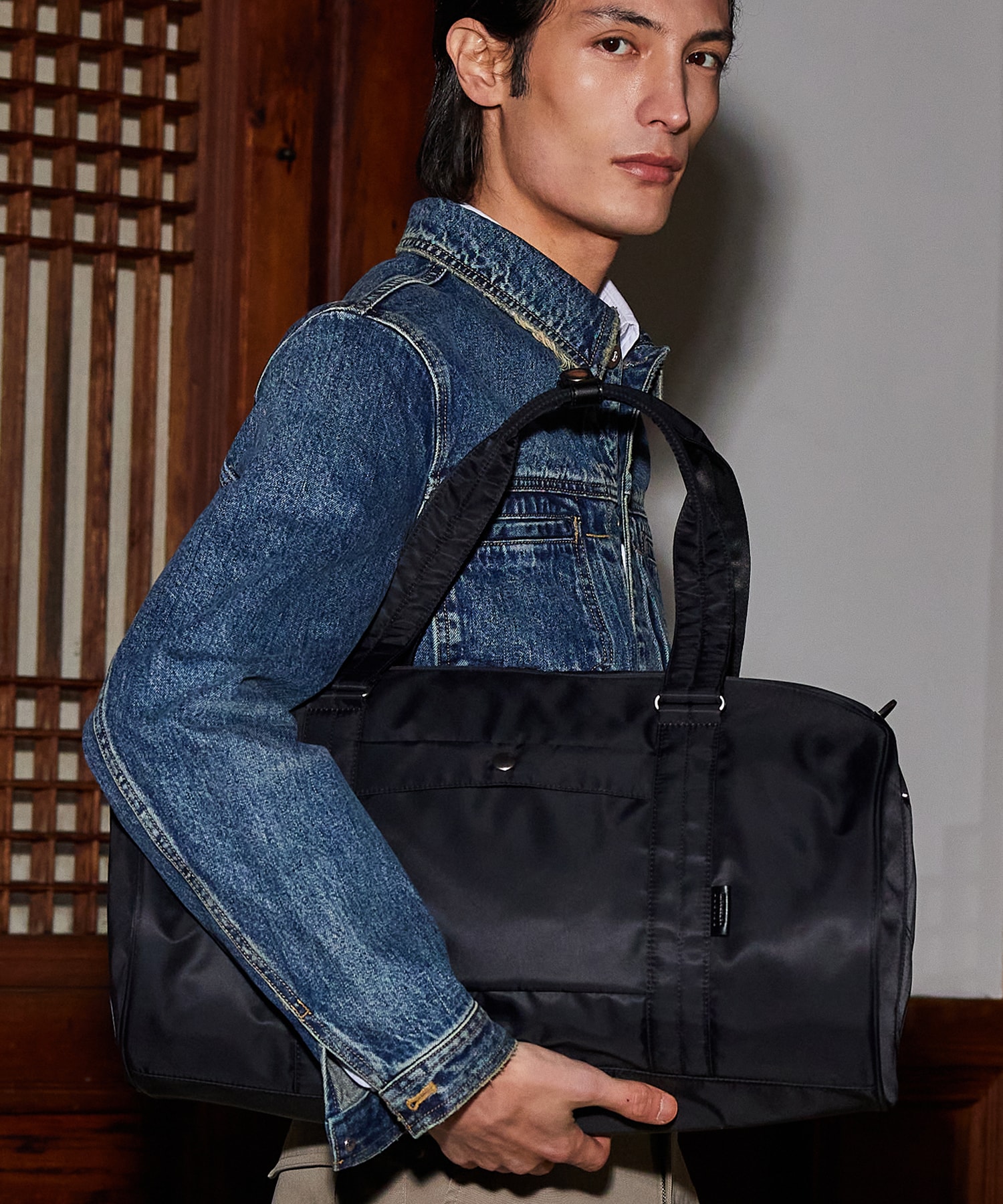 NO.12 U BOSTON BAG _ BLACK