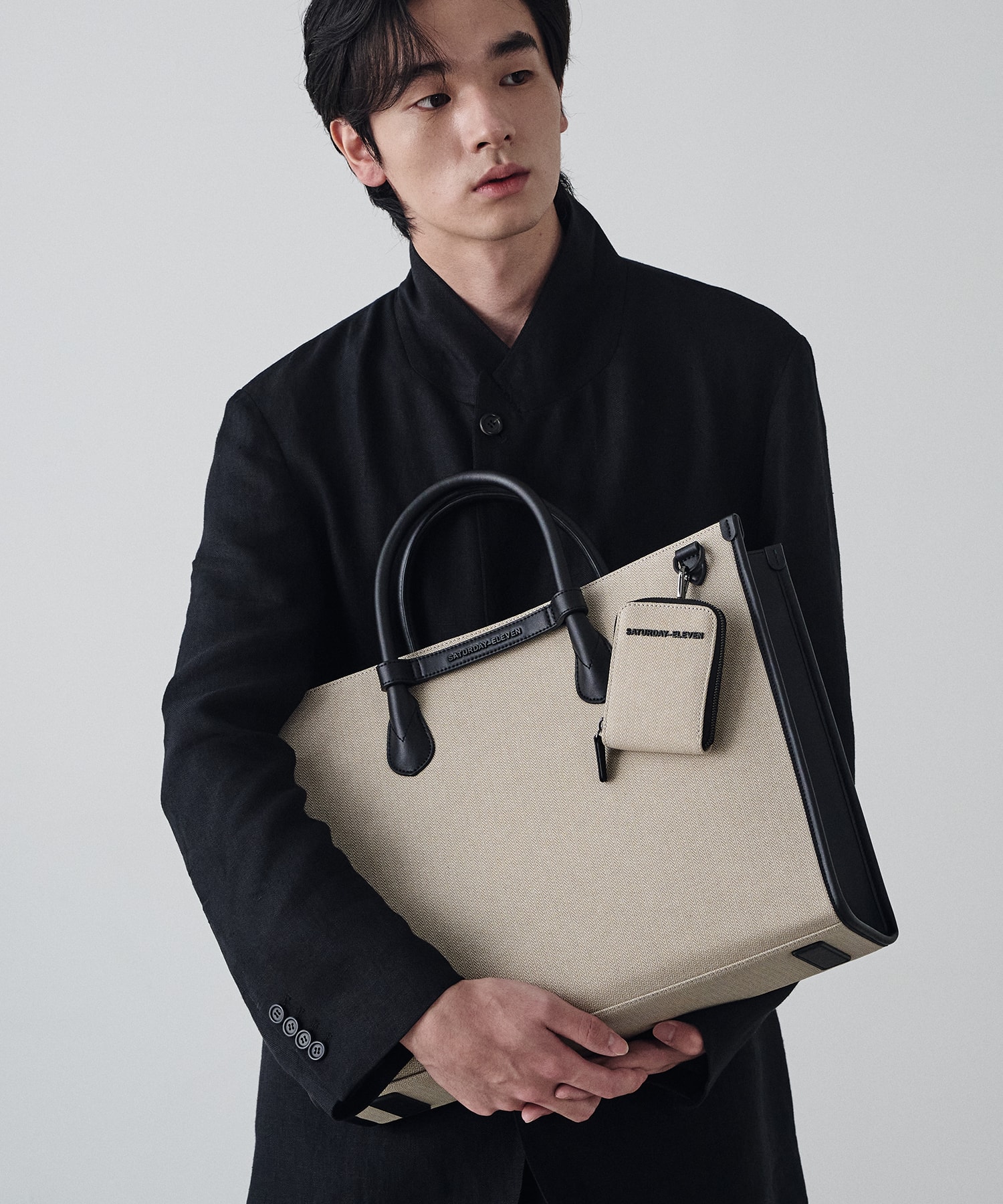 NO.6 HERRINGBONE BRIDGE TOTE