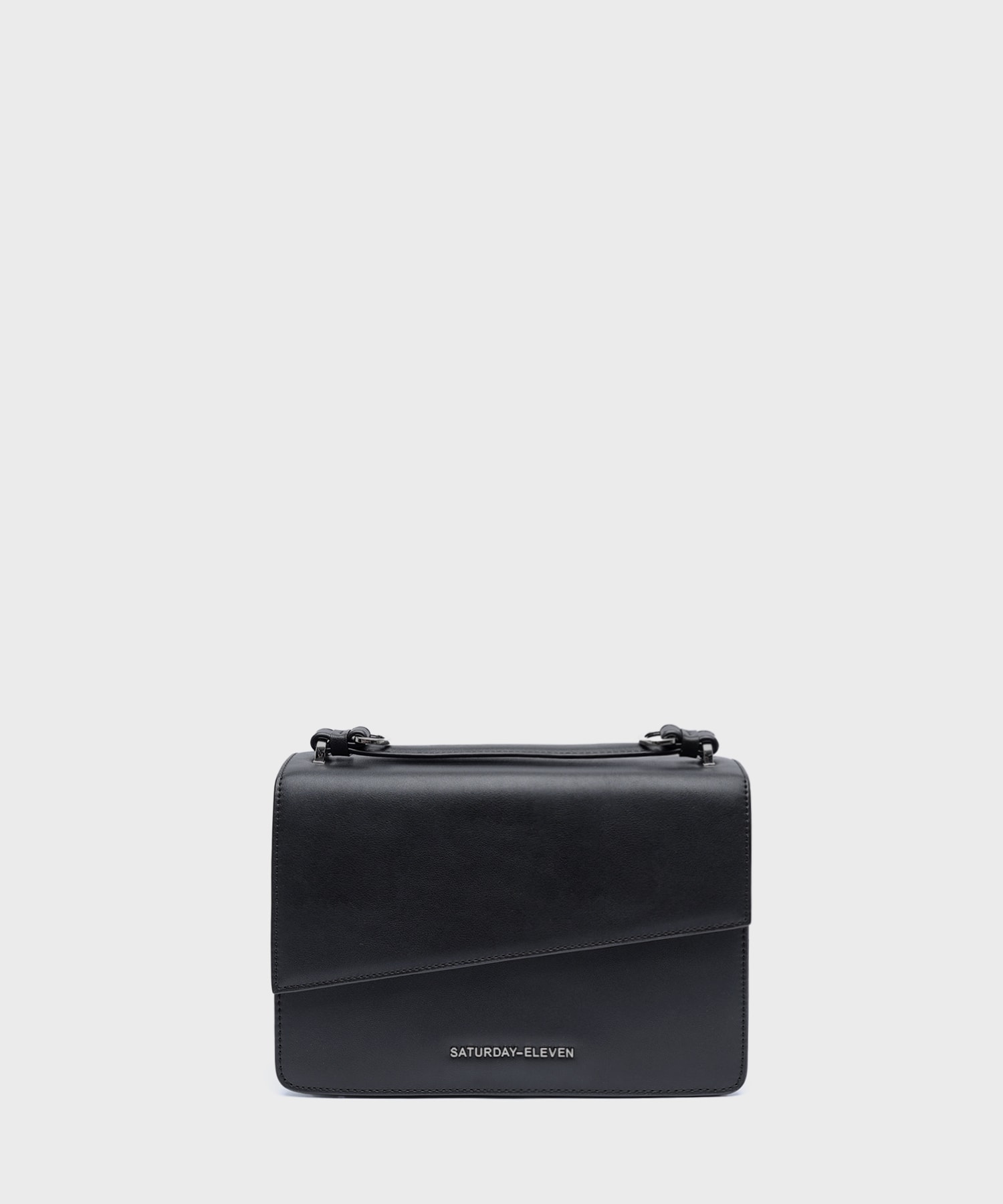 NO.3 TOP STITCHED LEATHER HANDLE CROSS BODY BAG