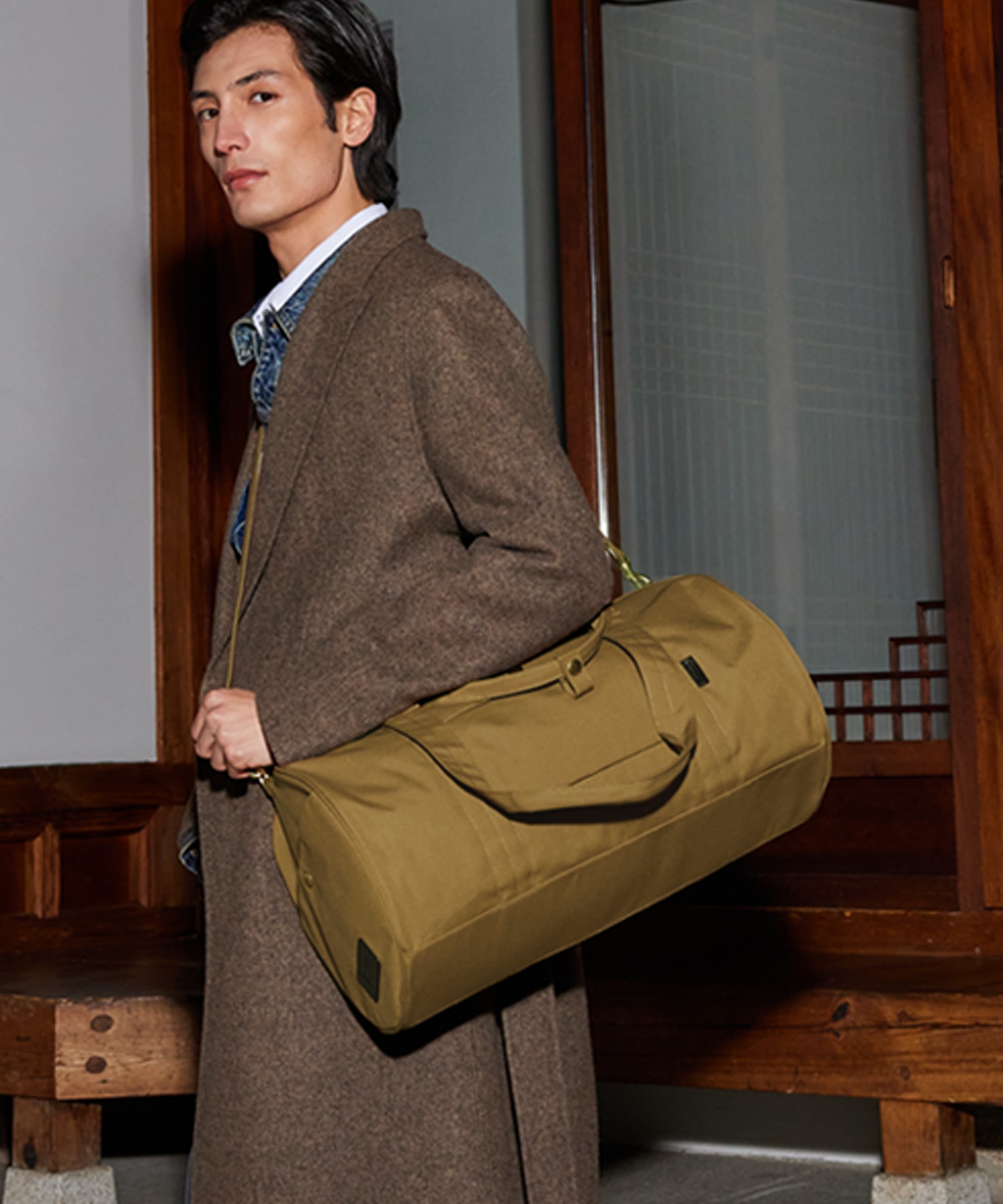 NO.12 W BOSTON BAG _ BROWN