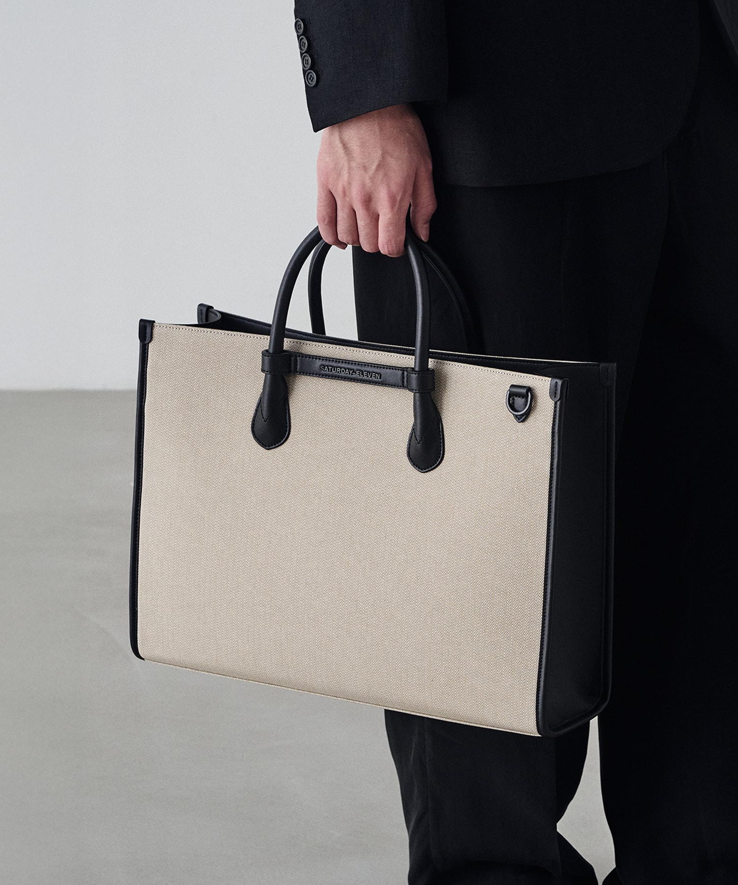 NO.6 HERRINGBONE BRIDGE TOTE