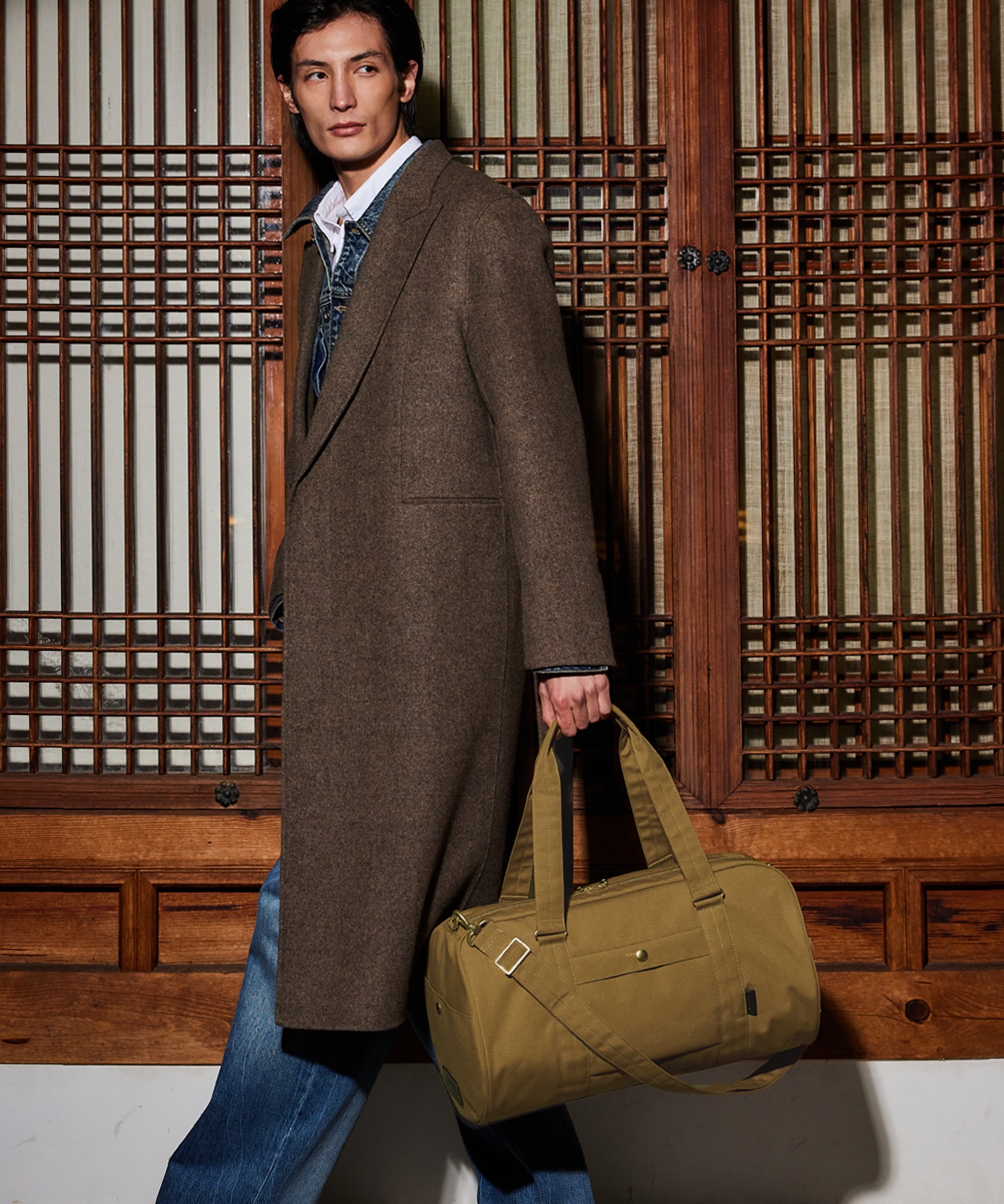 NO.12 W BOSTON BAG _ BROWN