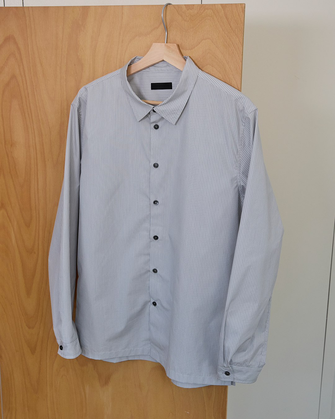 Striped Shirt, Grey