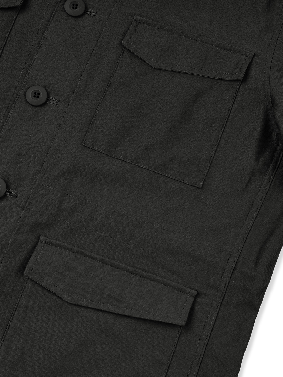 Moleskin Field Jacket, Black