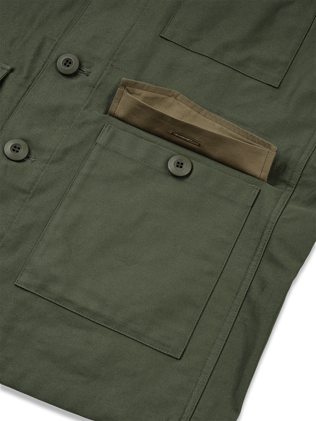 Moleskin Field Jacket, Olive