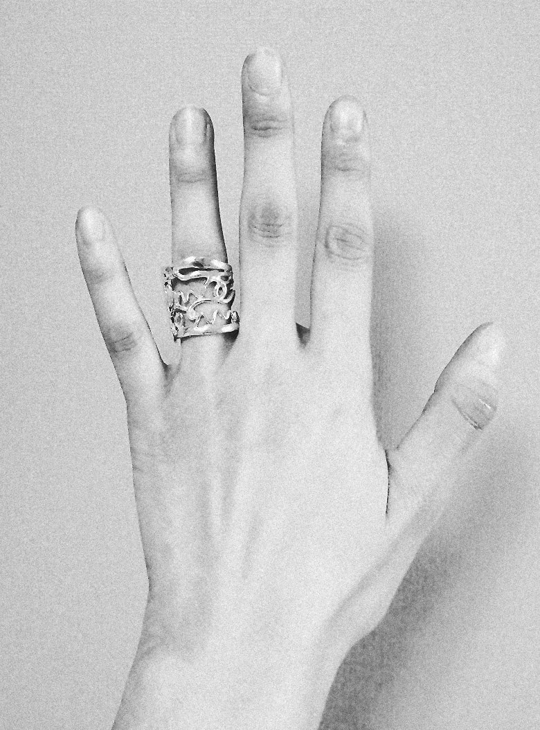 Papyrus Book Open Ring