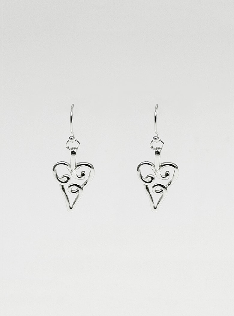 Papyrus Heart Earrings