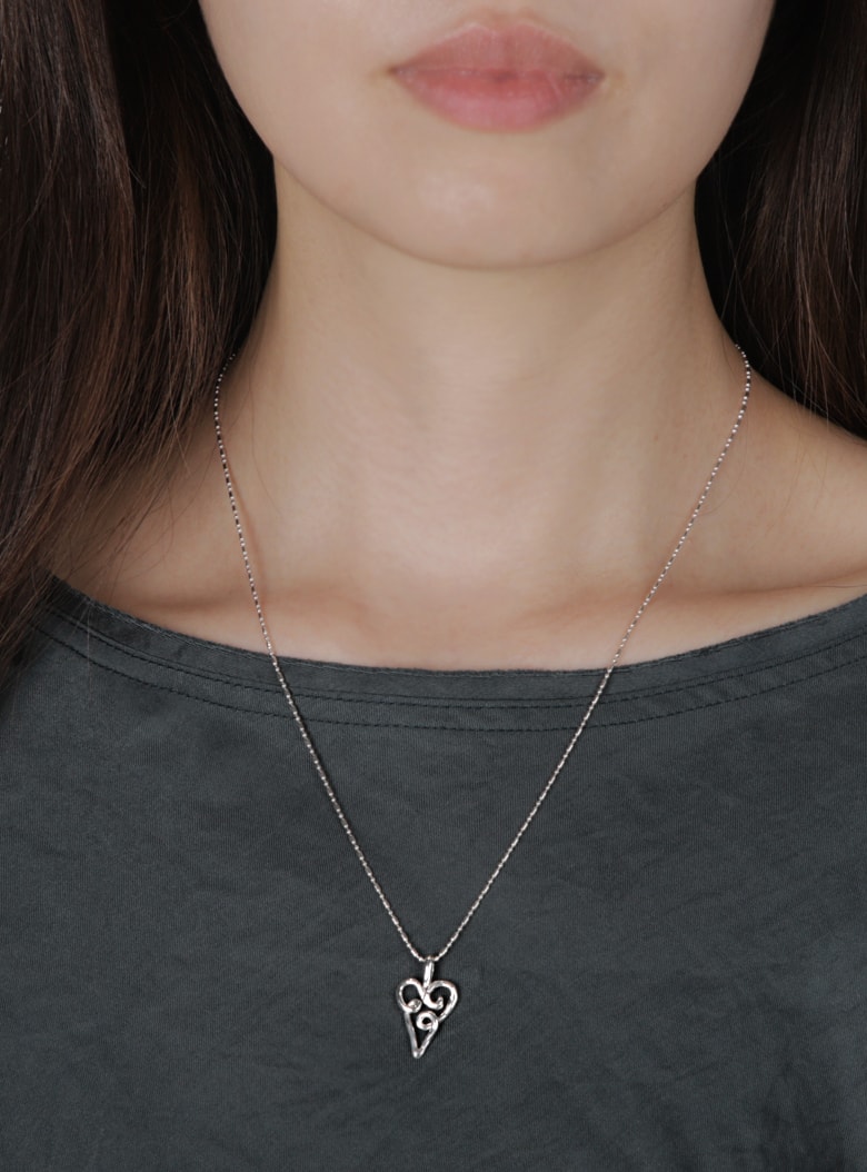 Papyrus Heart Pendant Necklace Long