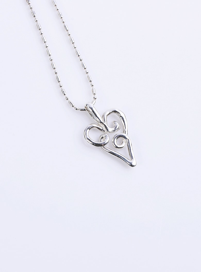 Papyrus Heart Pendant Necklace Long