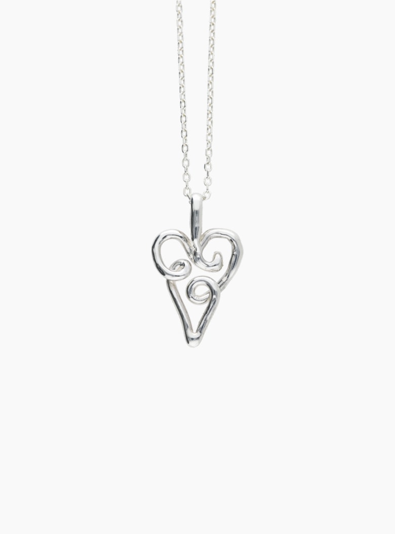 Papyrus Heart Pendant Necklace