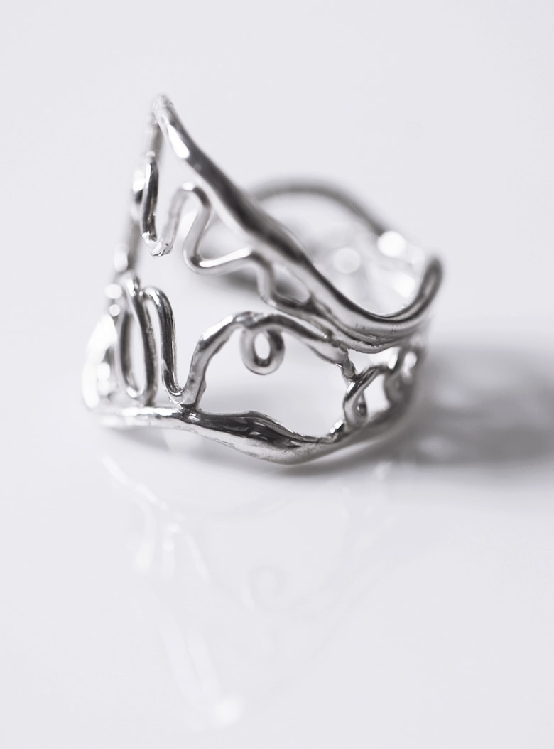 Papyrus Piece Open Ring