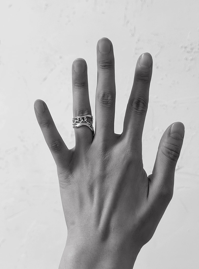 Papyrus Piece Open Ring
