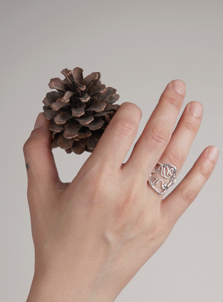 Papyrus Piece Open Ring