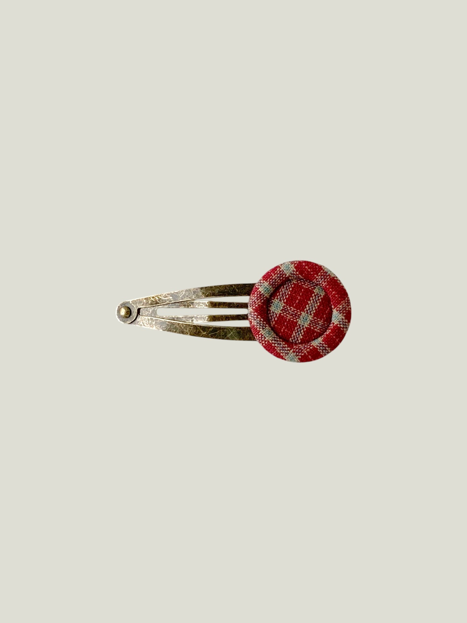Ruby Tartan Hairpin