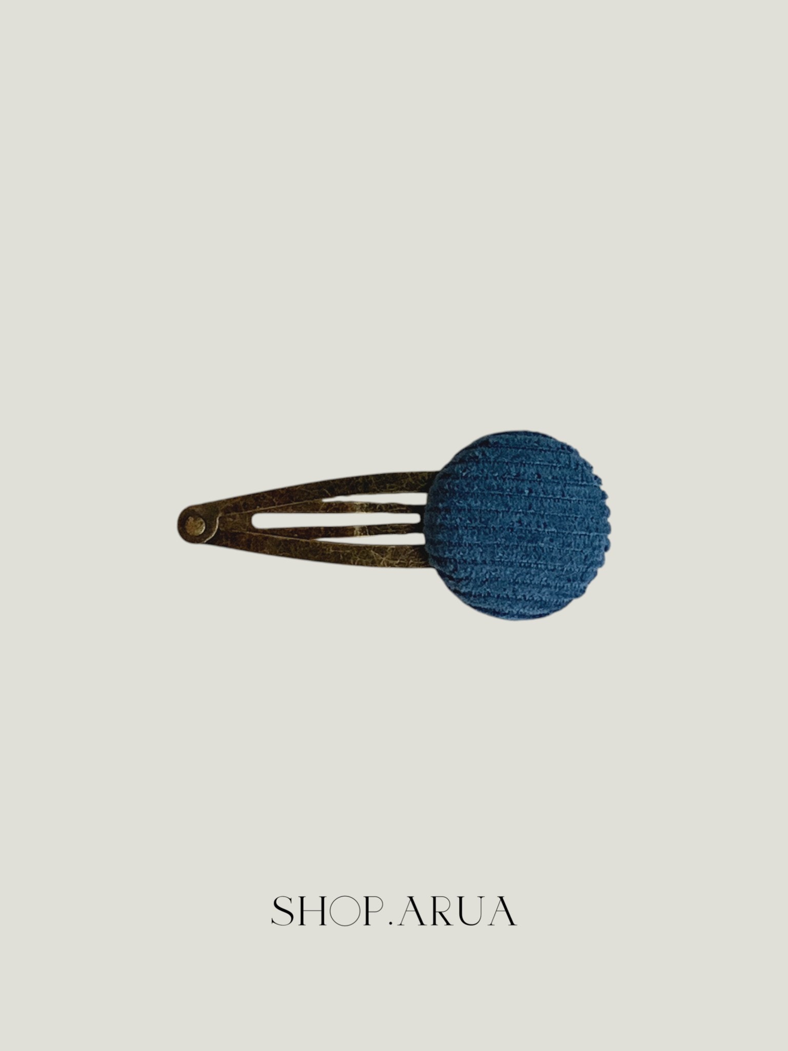 Autumn Corduroy Hairpin Ver.2 - Deep blue