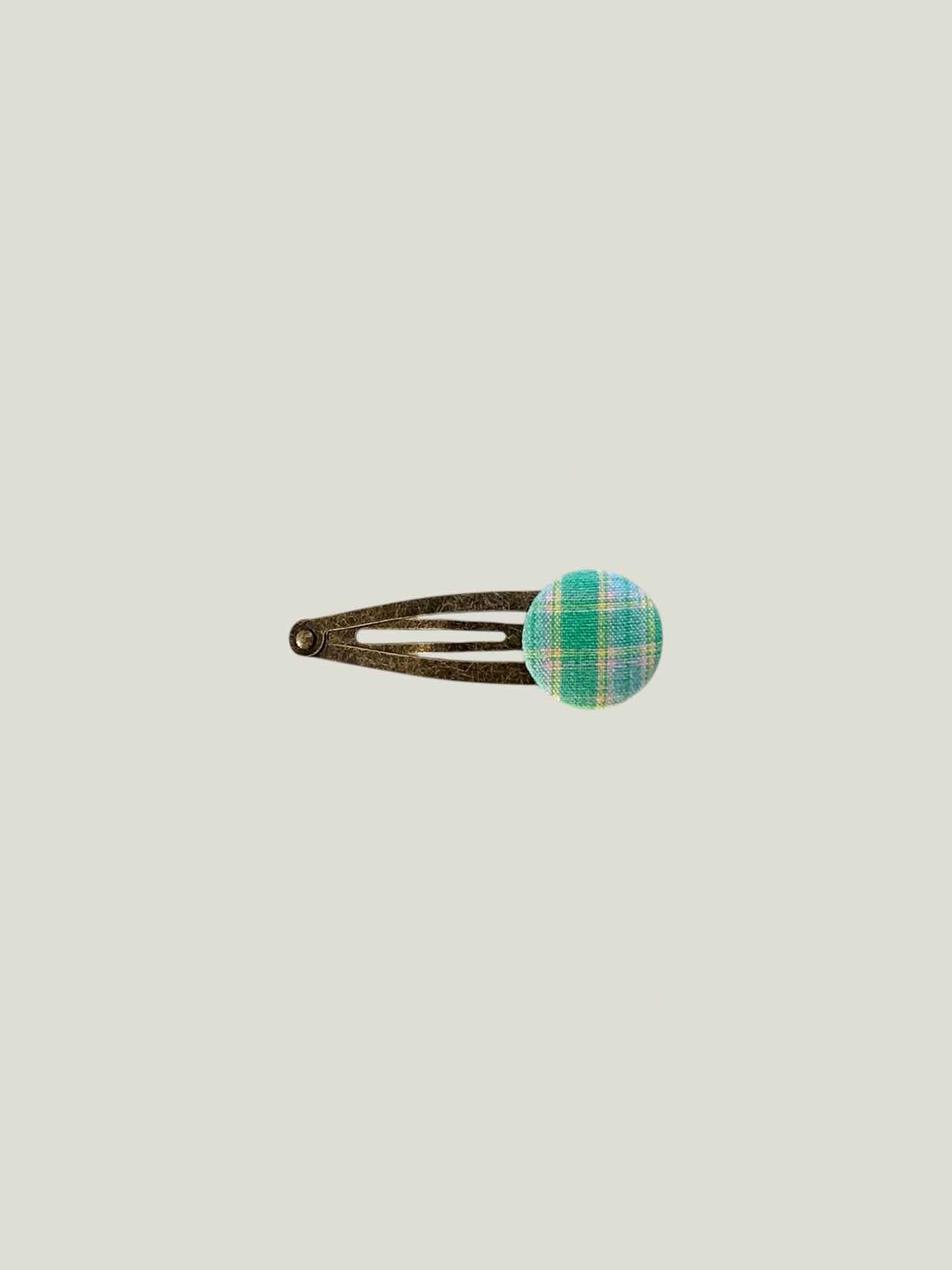 Picnic Check Hairpin - Green