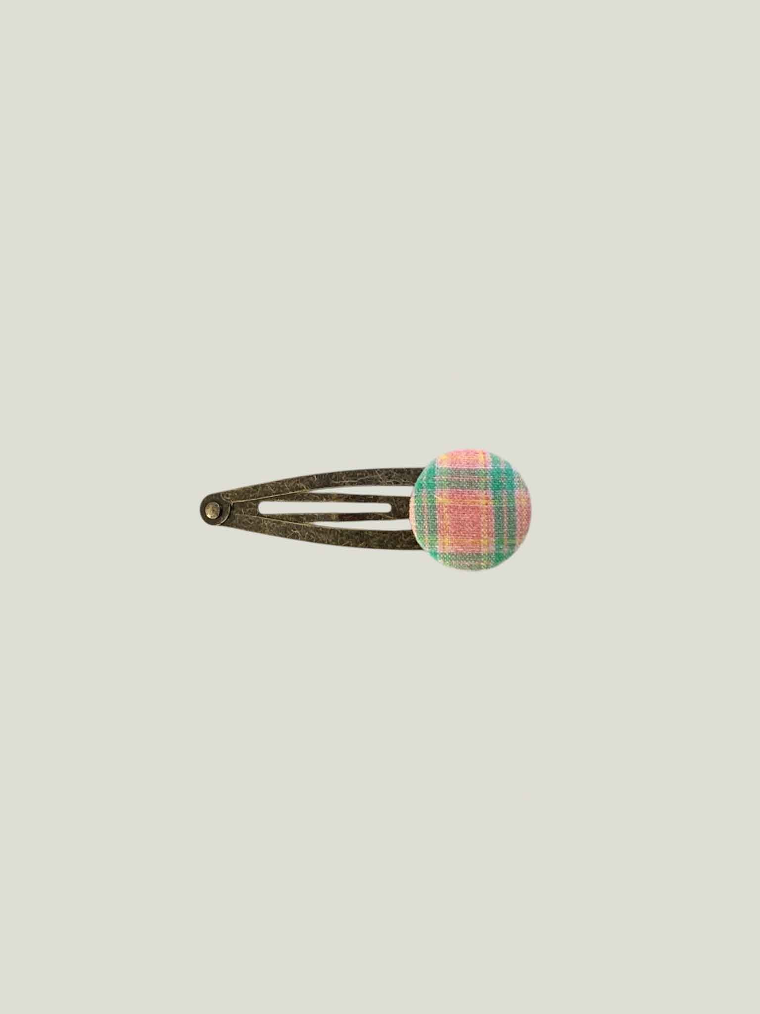 Picnic Check Hairpin - Pink
