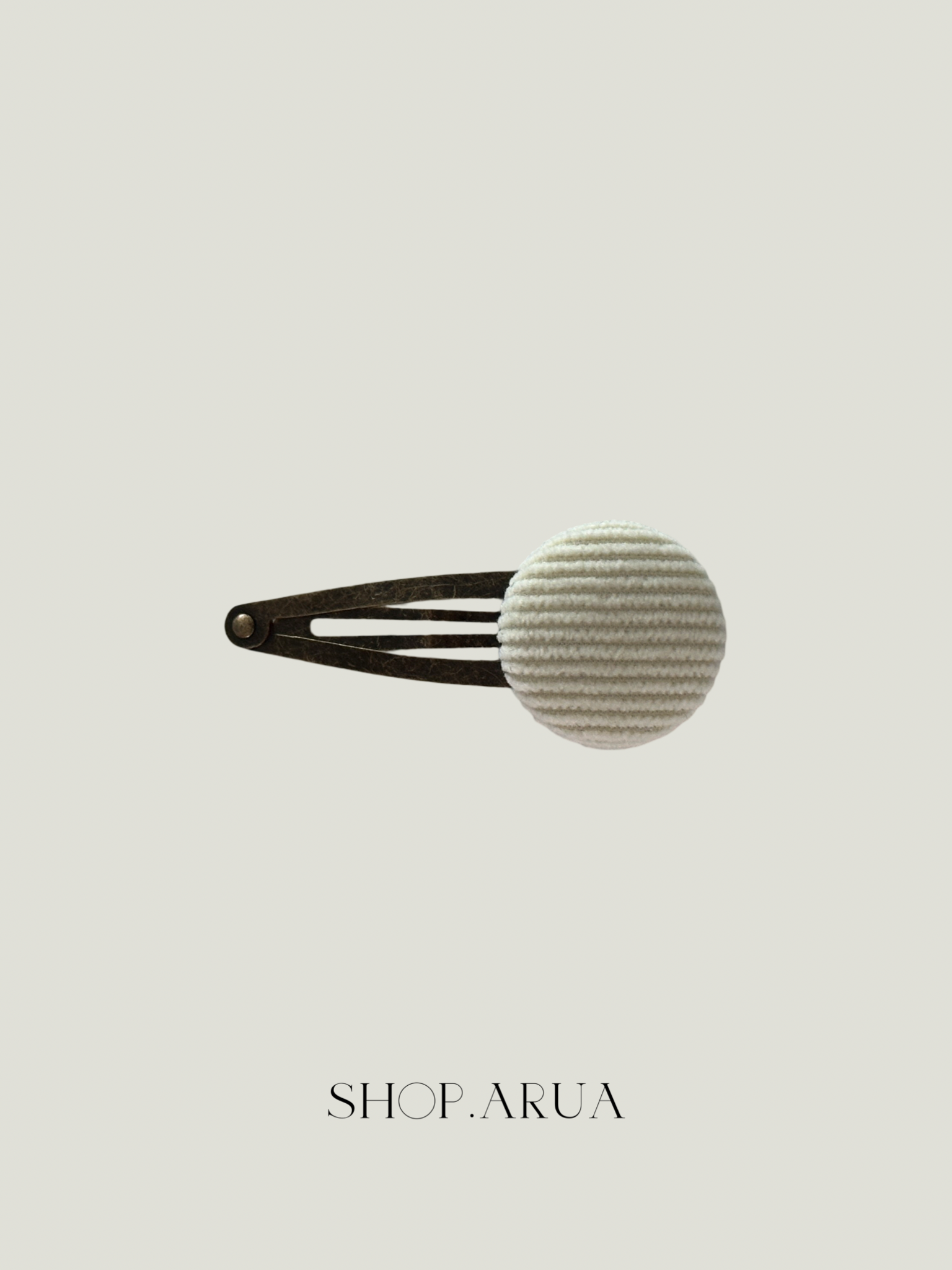 Autumn Corduroy Hairpin Ver.2 - Light Beige
