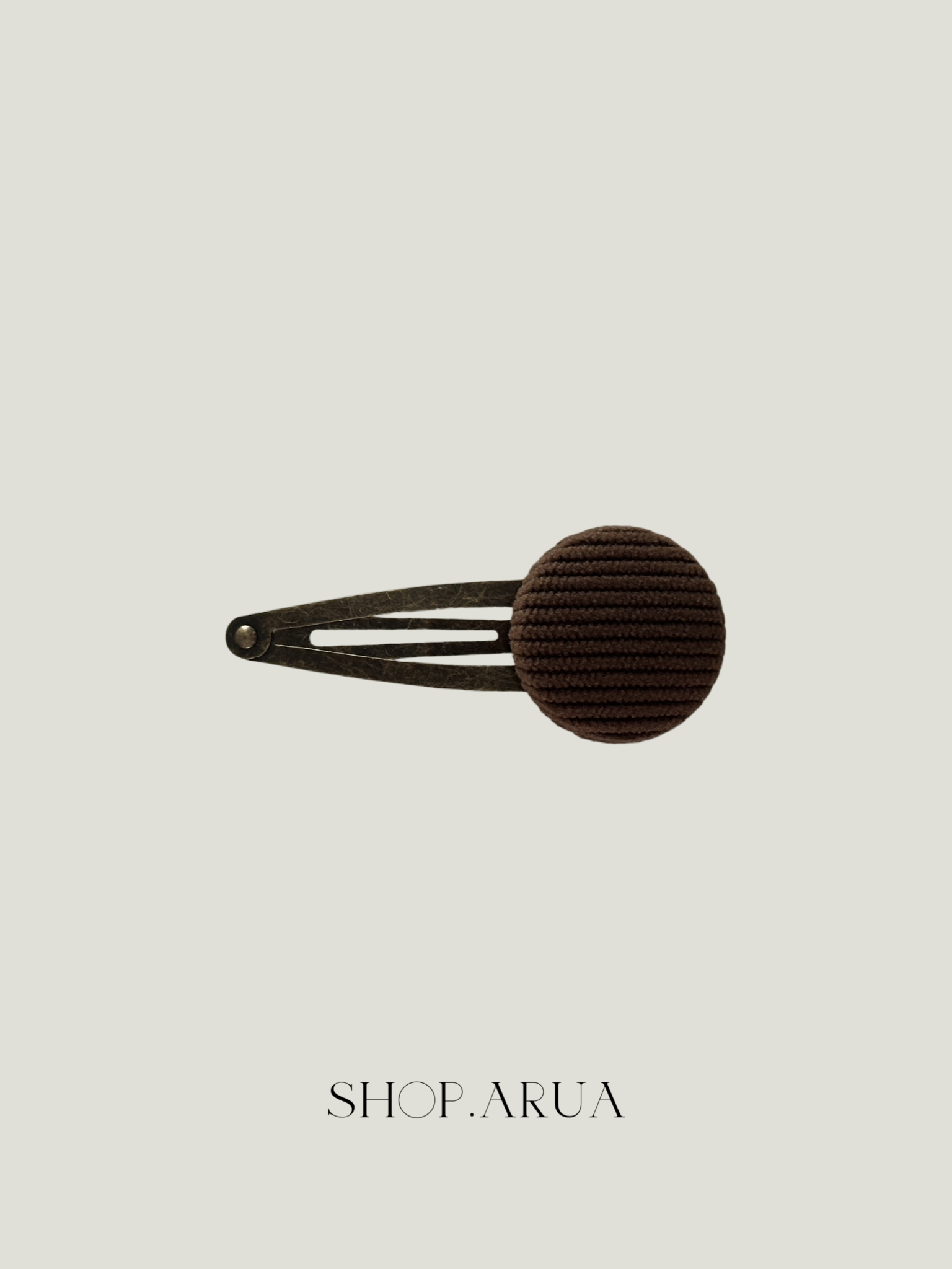 Autumn Corduroy Hairpin Ver.2 - Chocolate Brown